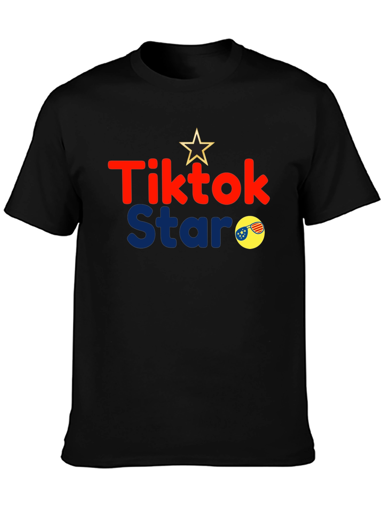 Tiktok Star Black Graphic Tee