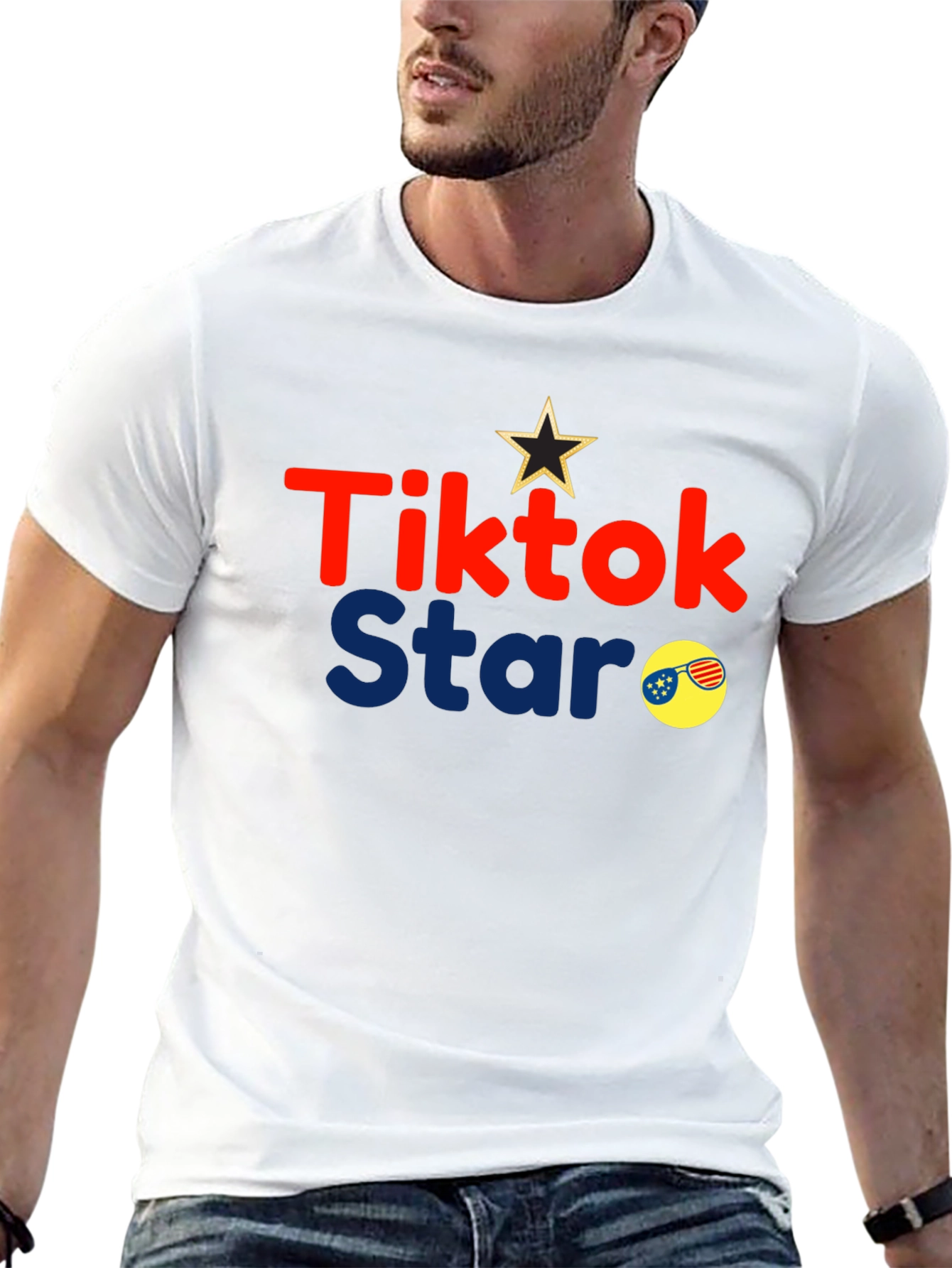 Tiktok Star Black Graphic Tee