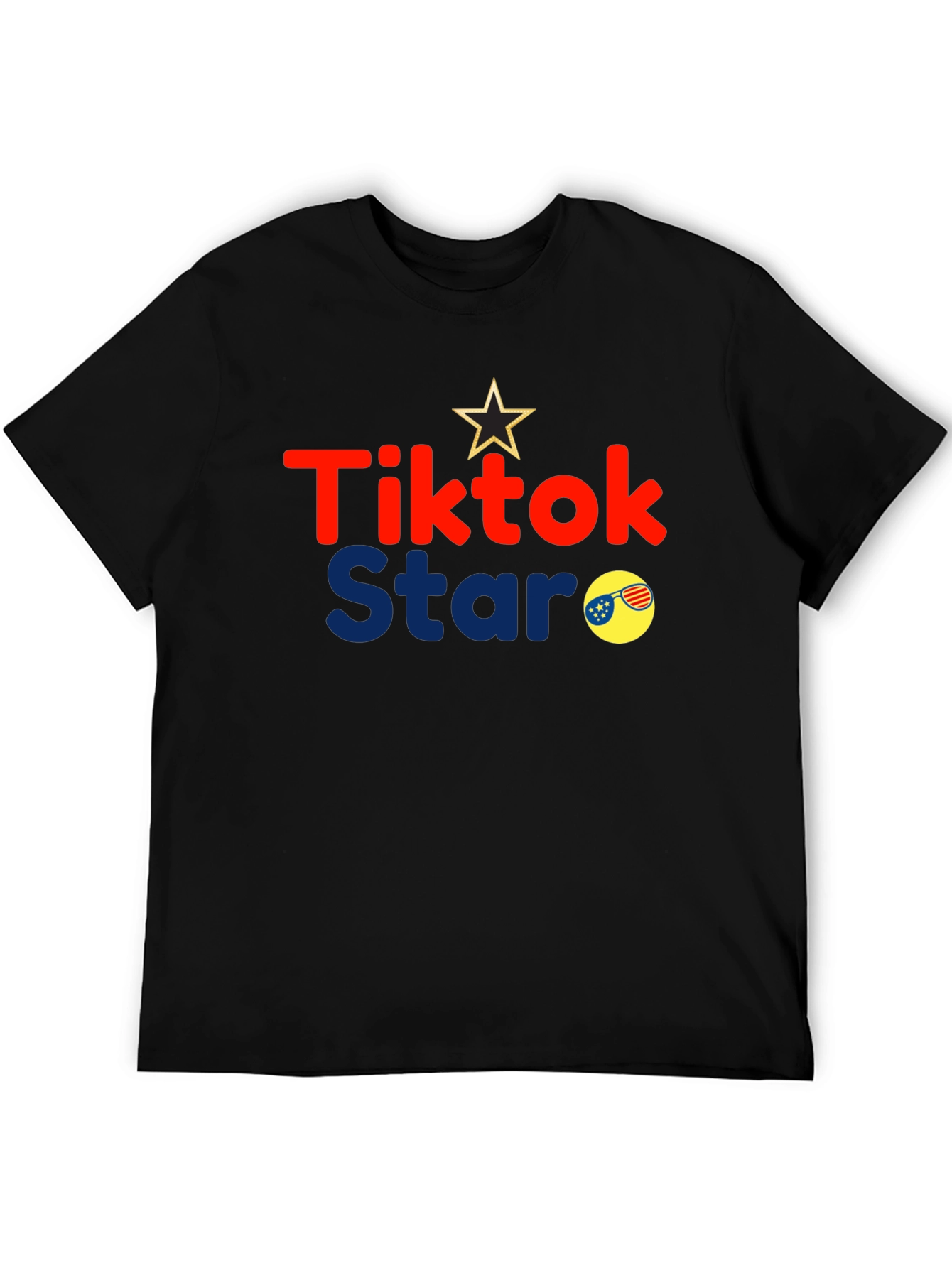 Tiktok Star Black Graphic Tee