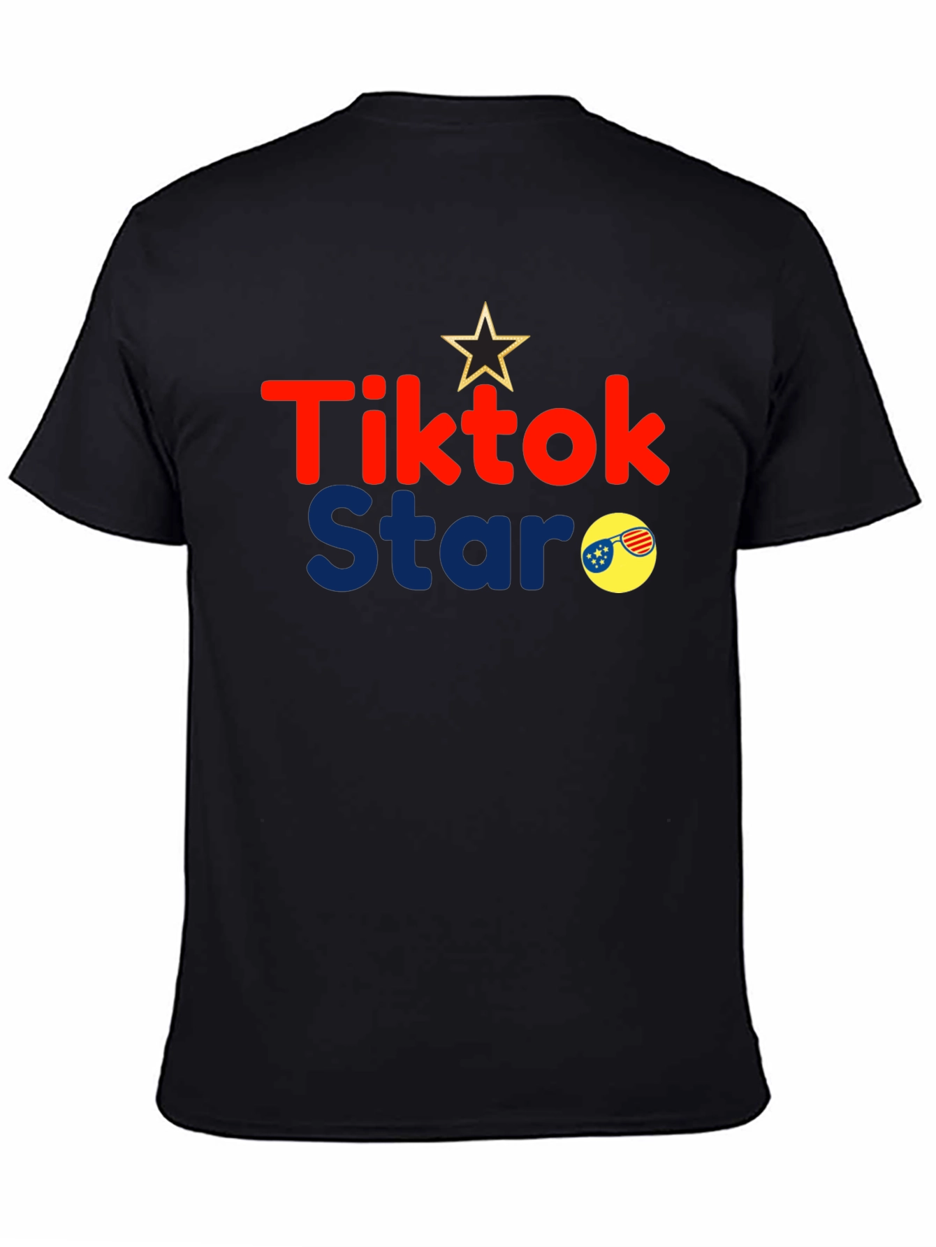 Tiktok Star Black Graphic Tee