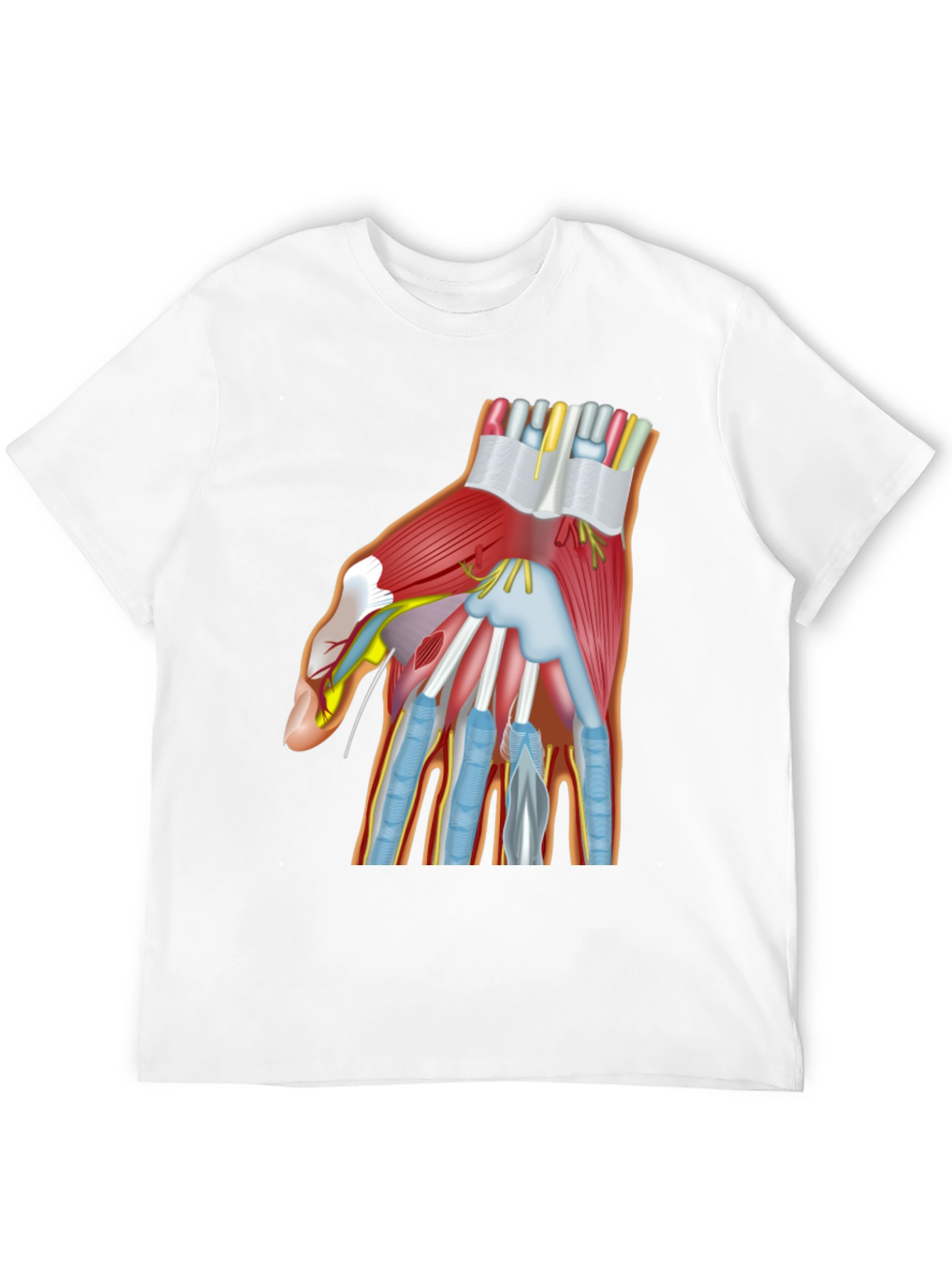 Anatomy Hand Graphic Black T-Shirt