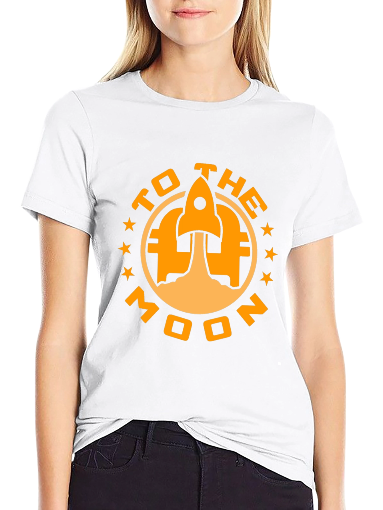 To The Moon Rocket Graphic Tee