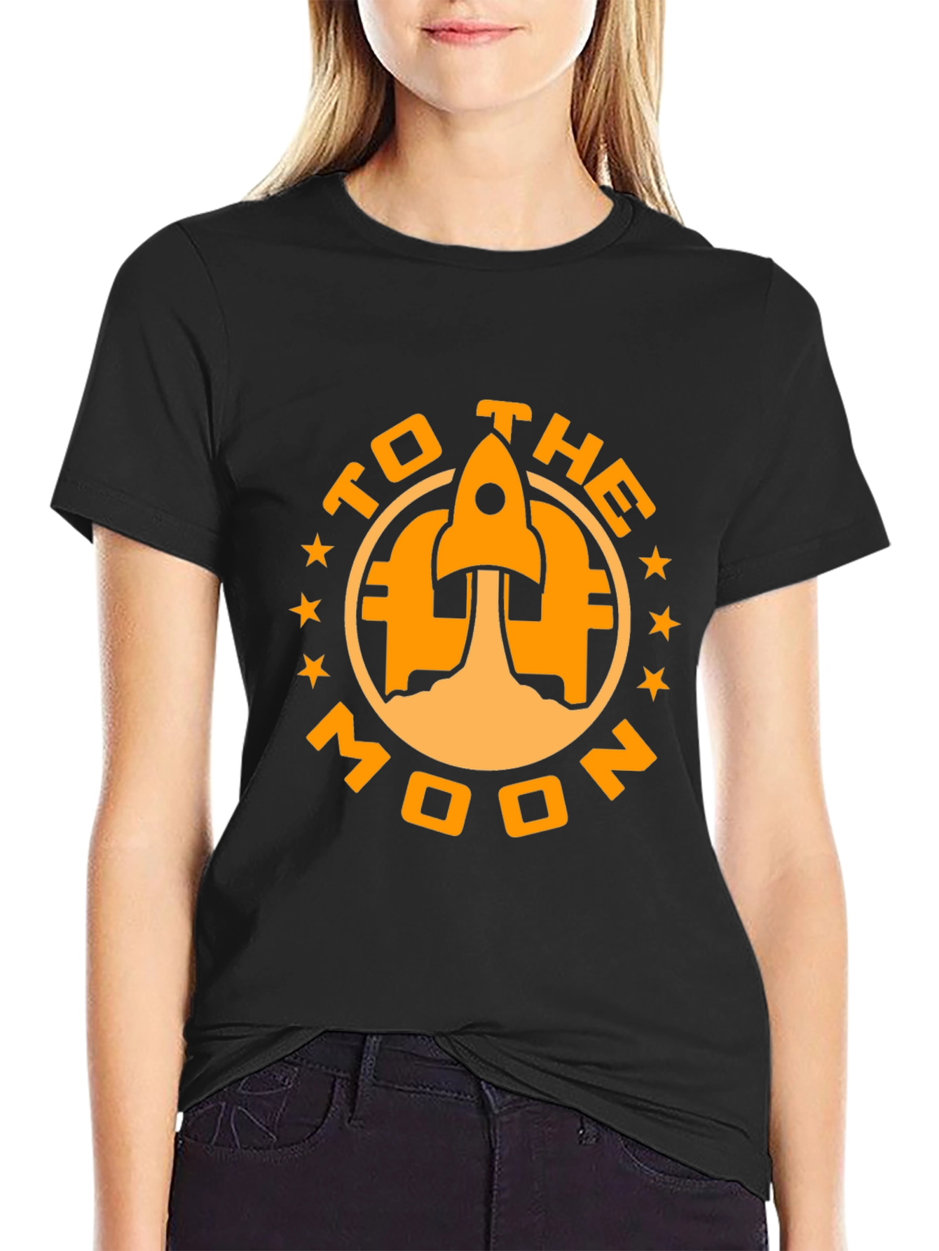 To The Moon Rocket Graphic Tee