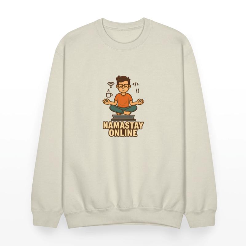 Namastay Online – Funny Meditating Geek