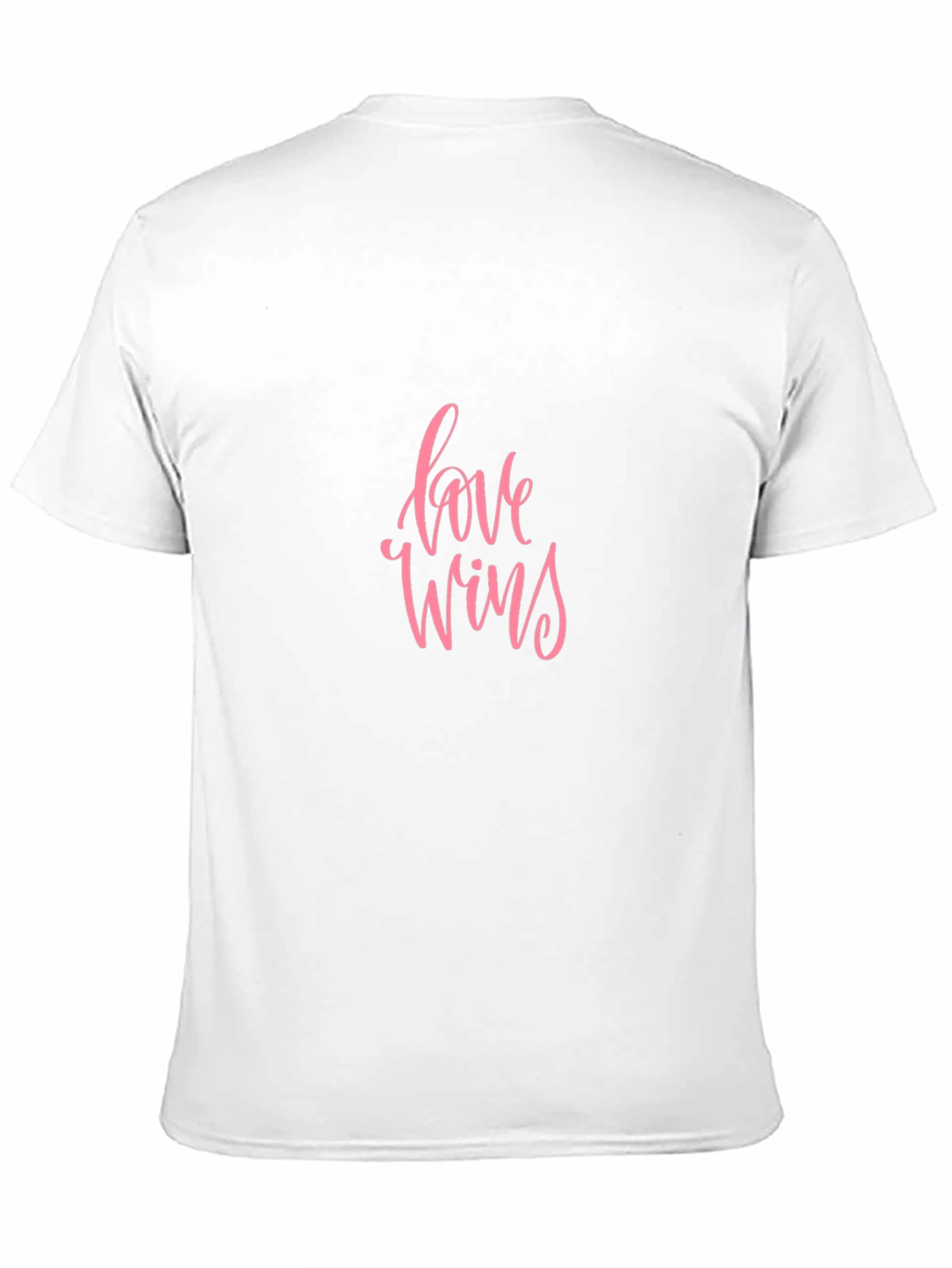 Love Wins Black Crew Neck T-Shirt
