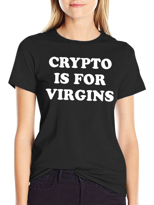 Crypto is for Virgins Mens Black T-Shirt