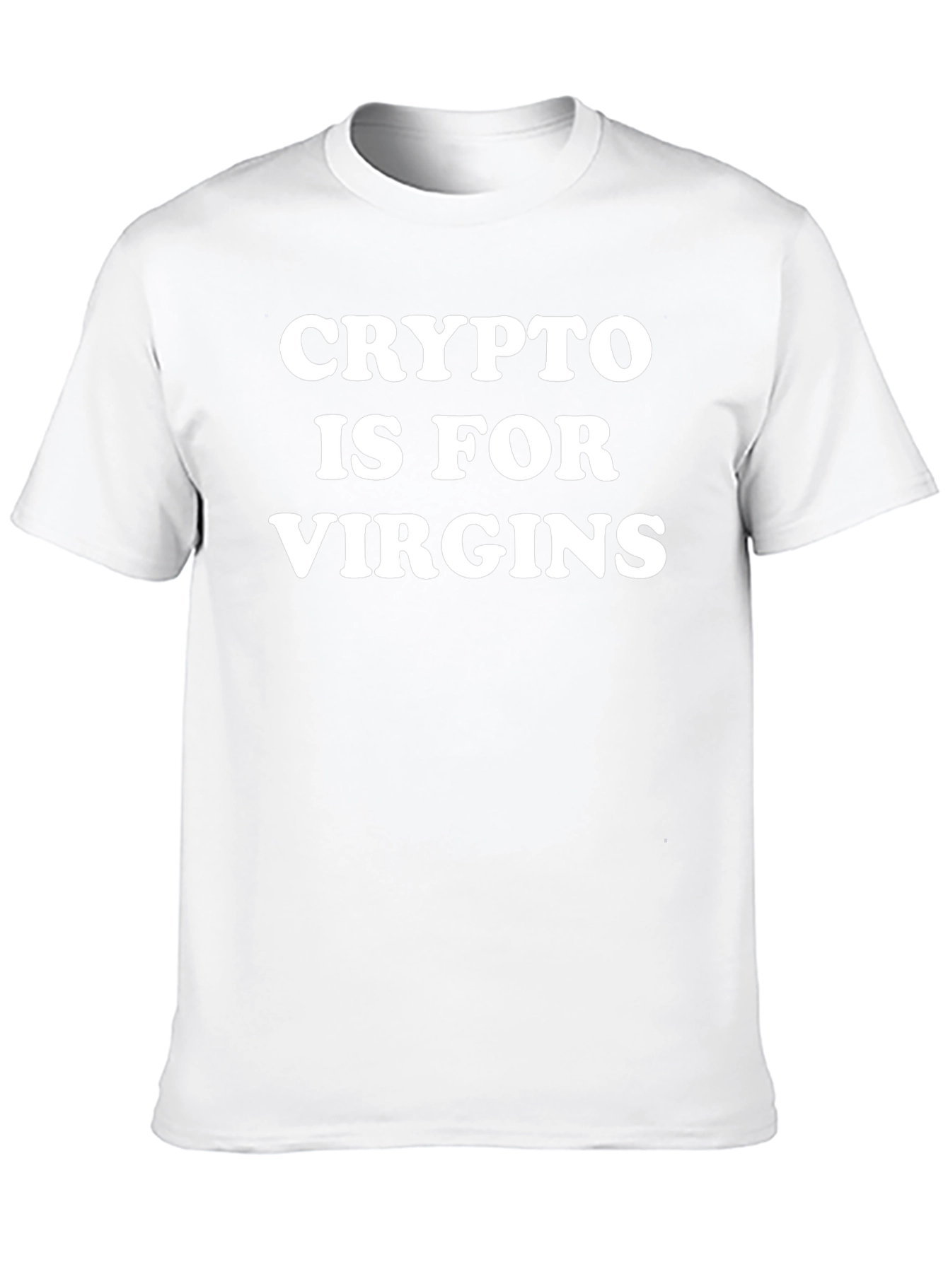 Crypto is for Virgins Mens Black T-Shirt