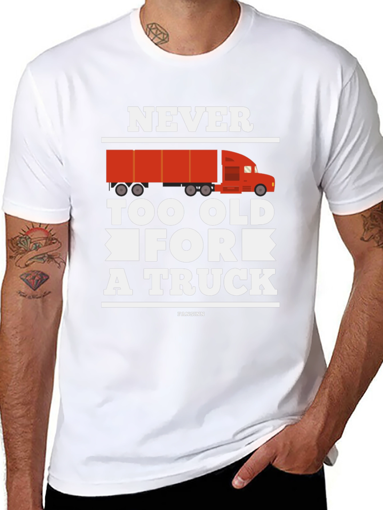 Never Too Old for a Truck Graphic Tee