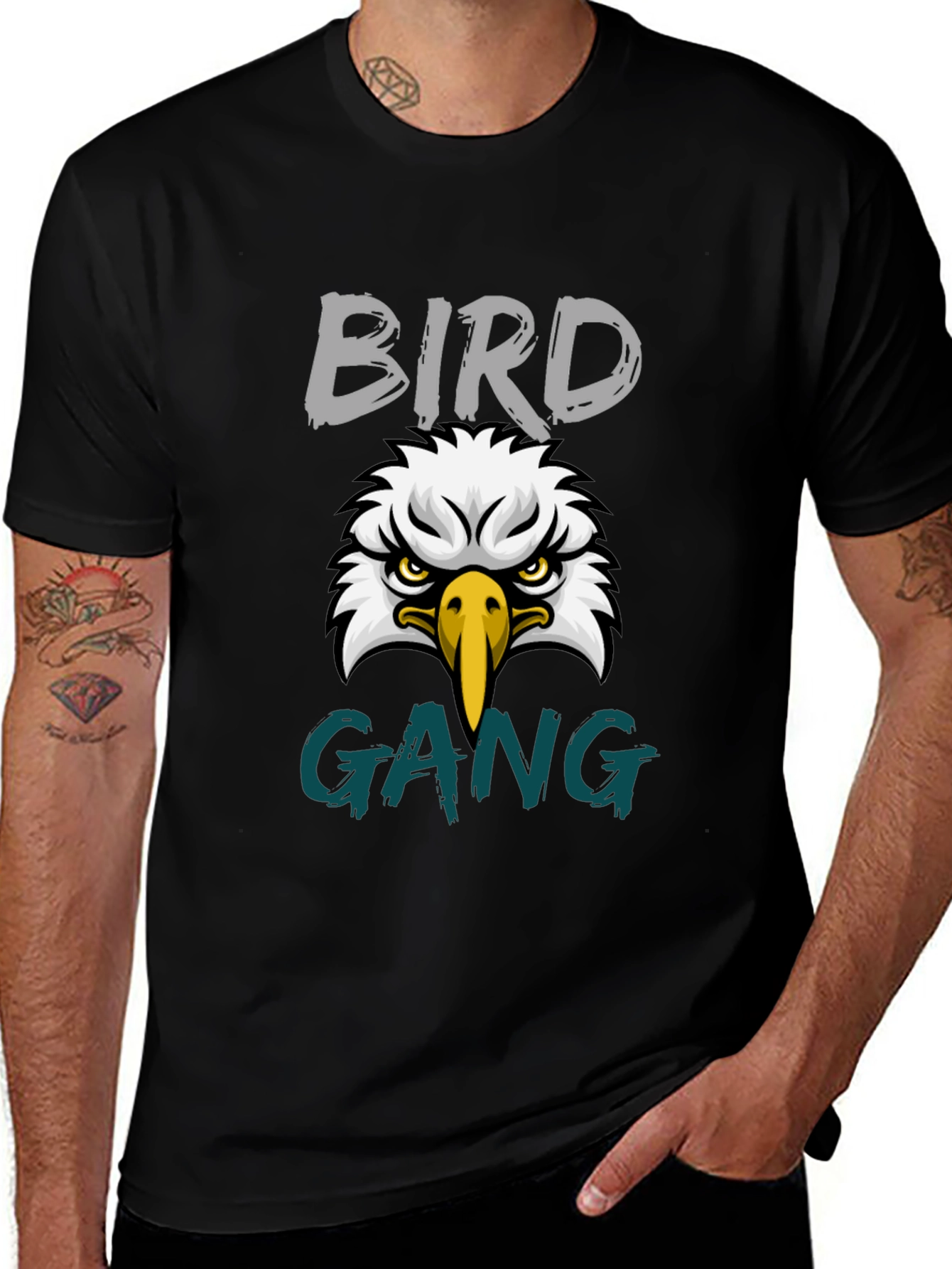 Bird Gang Eagle Graphic Tee - Soft Cotton Blend
