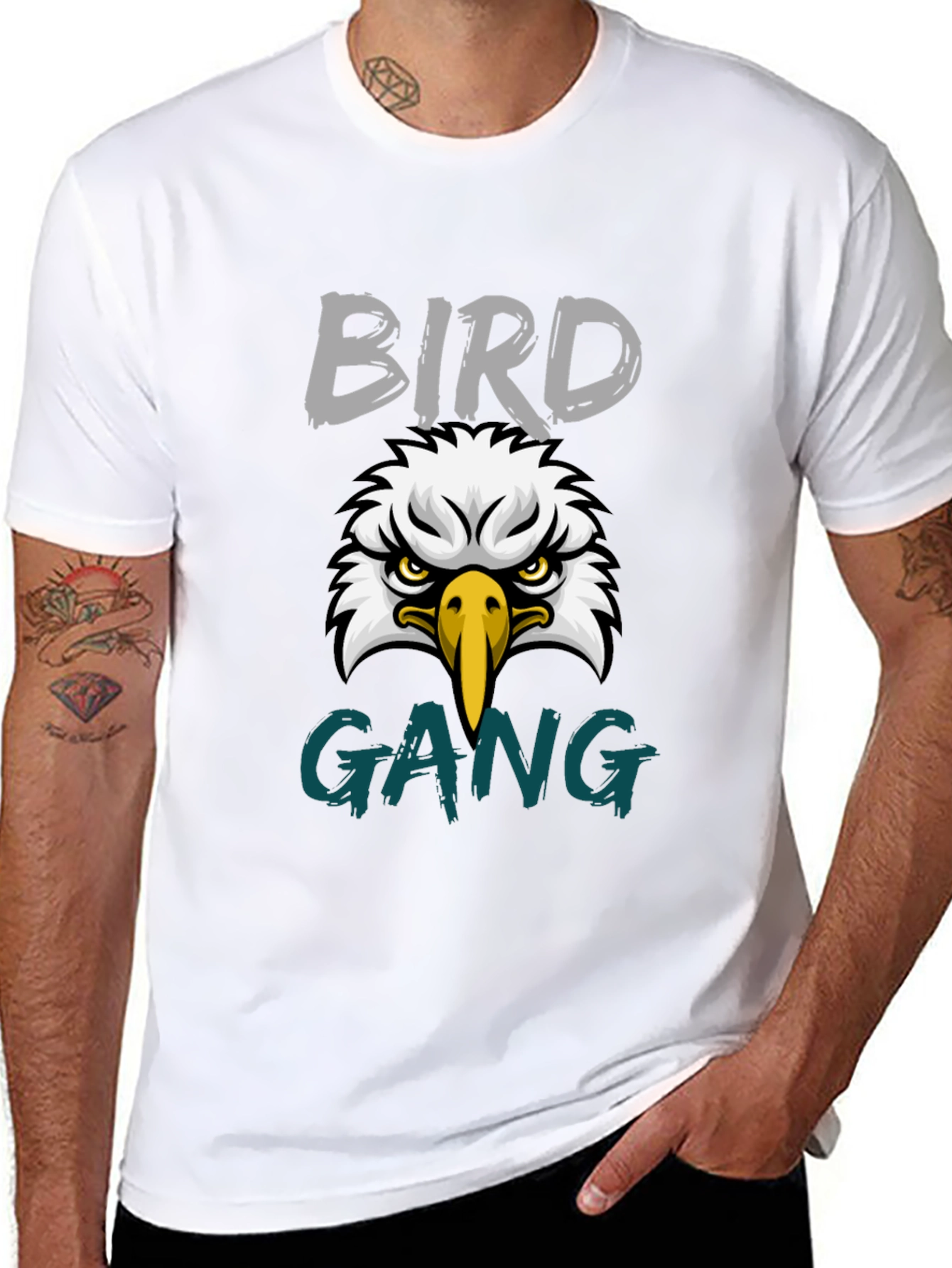 Bird Gang Eagle Graphic Tee - Soft Cotton Blend