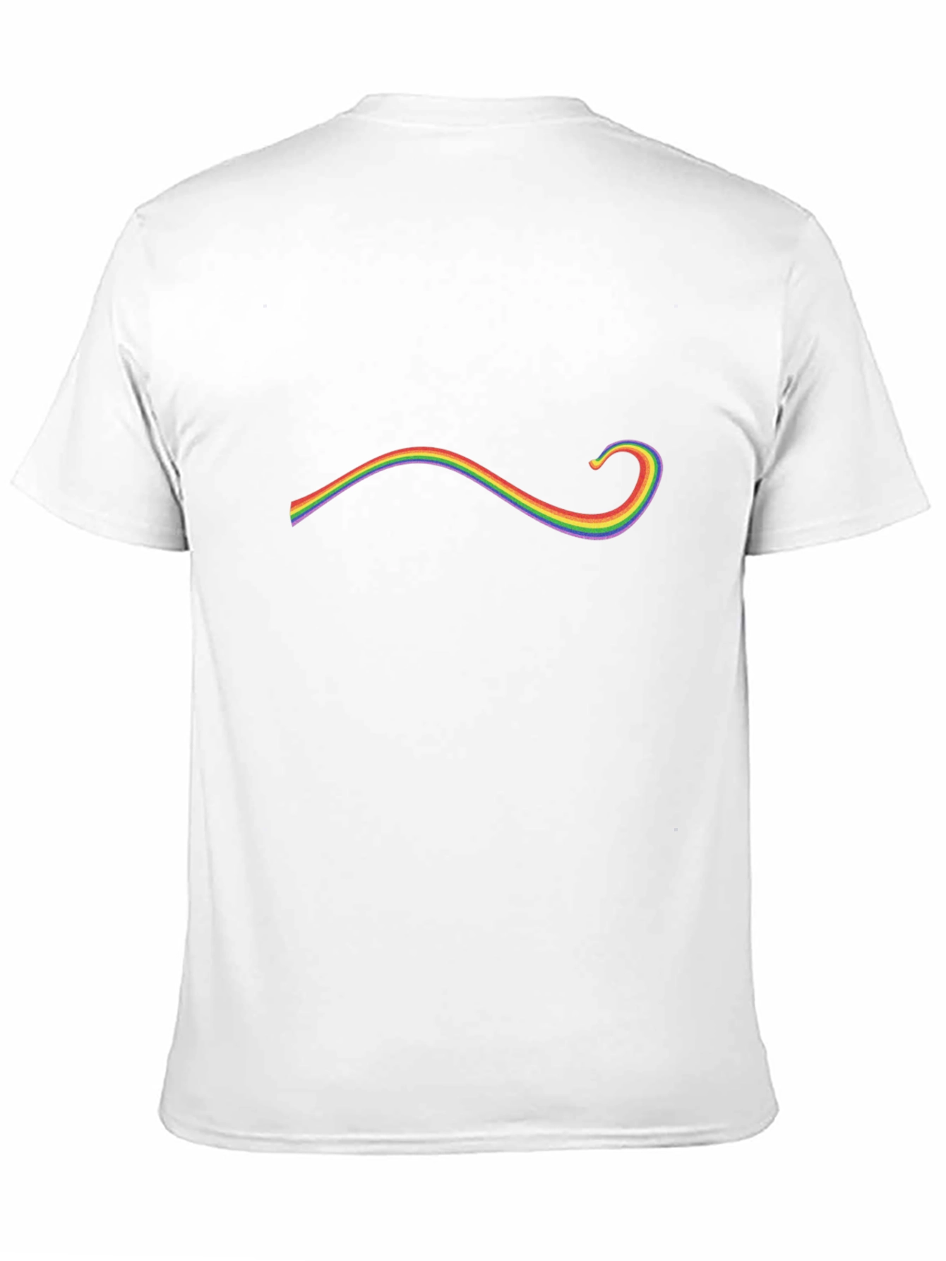Rainbow Swirl Graphic Black T-Shirt