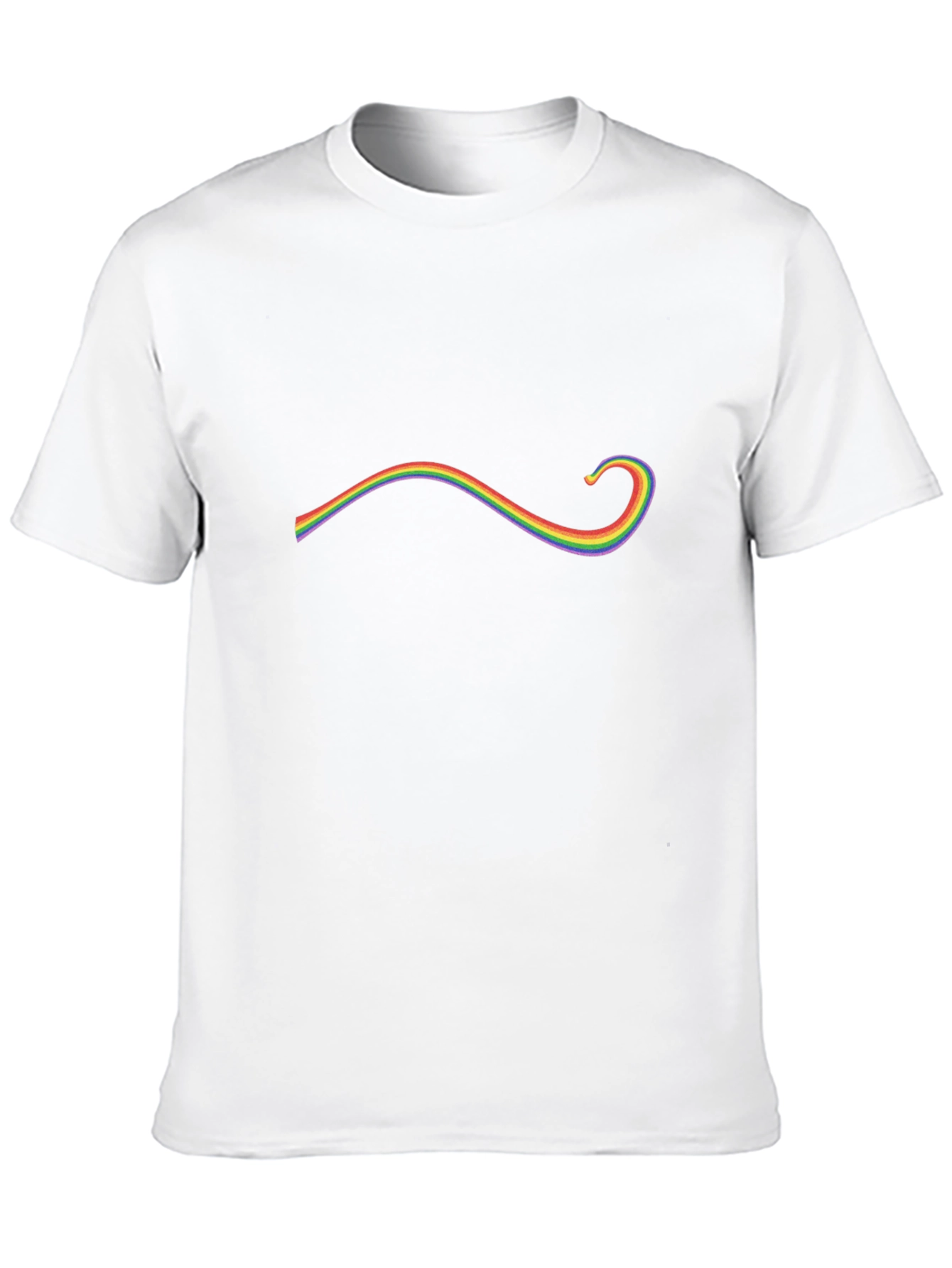 Rainbow Swirl Graphic Black T-Shirt