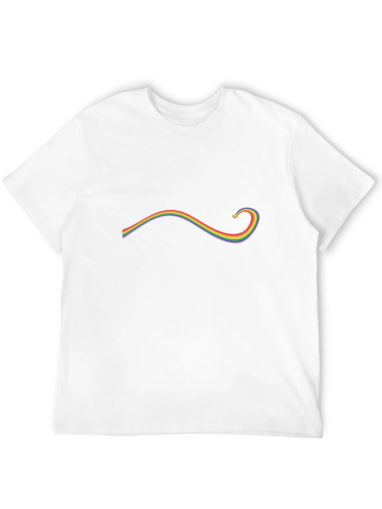 Rainbow Swirl Graphic Black T-Shirt