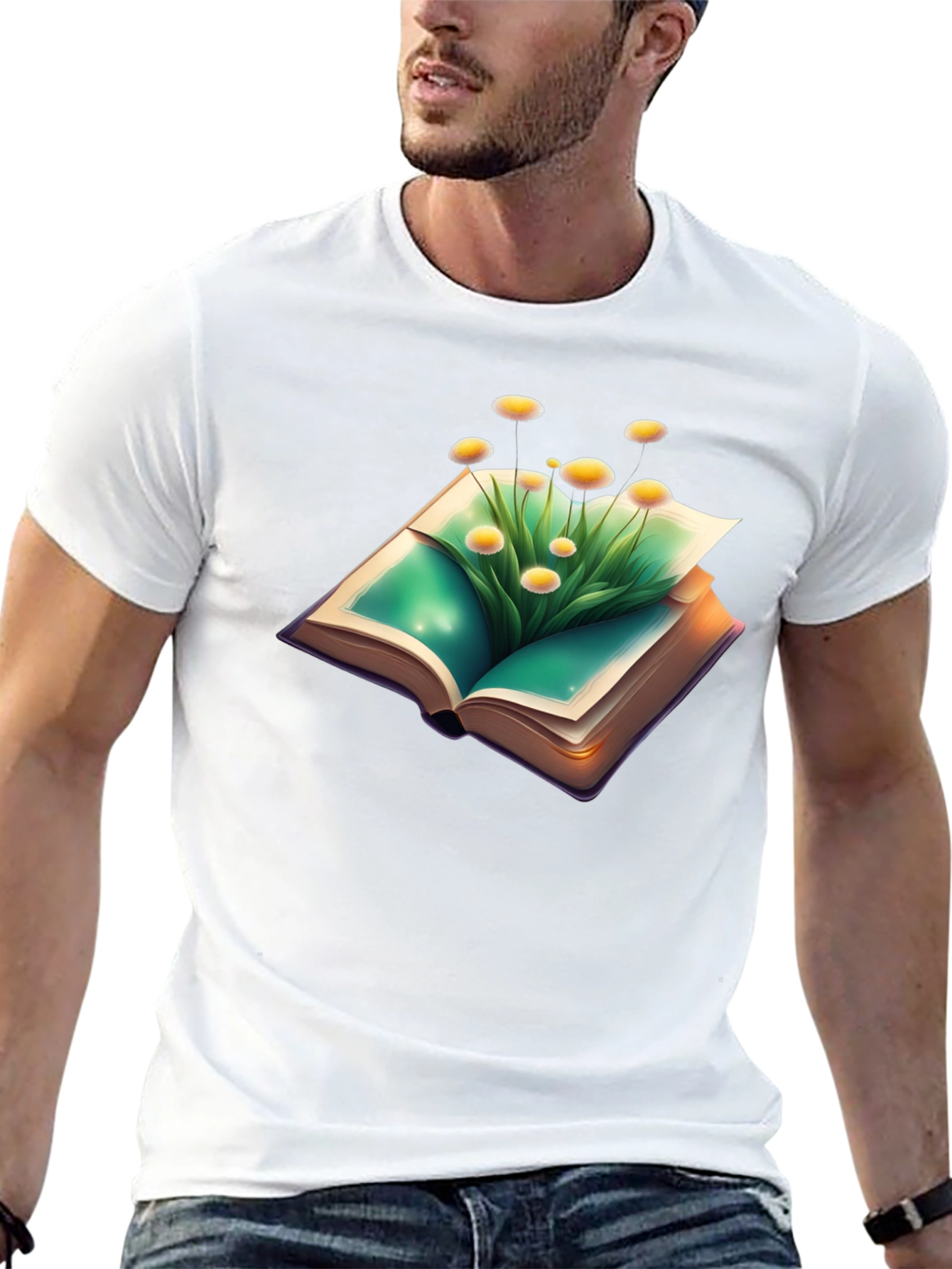 Nature Book T-Shirt - Floral Fantasy Tee