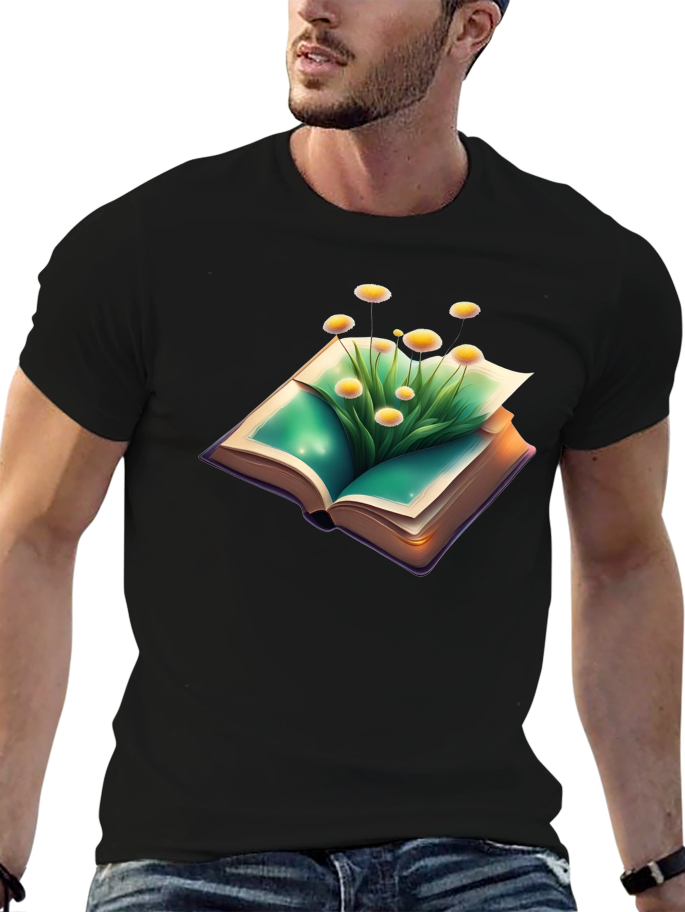 Nature Book T-Shirt - Floral Fantasy Tee