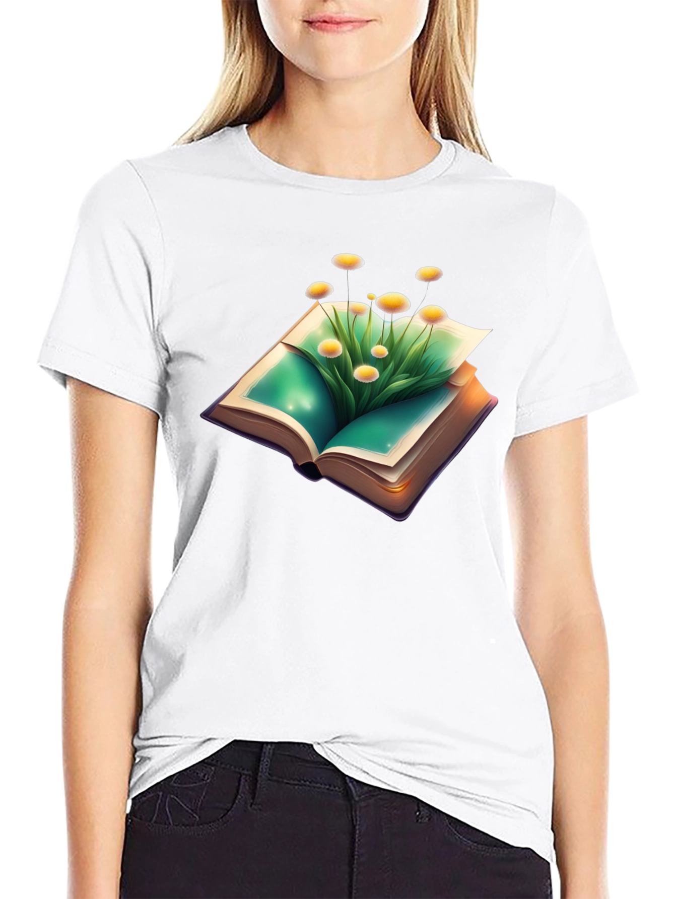 Nature Book T-Shirt - Floral Fantasy Tee