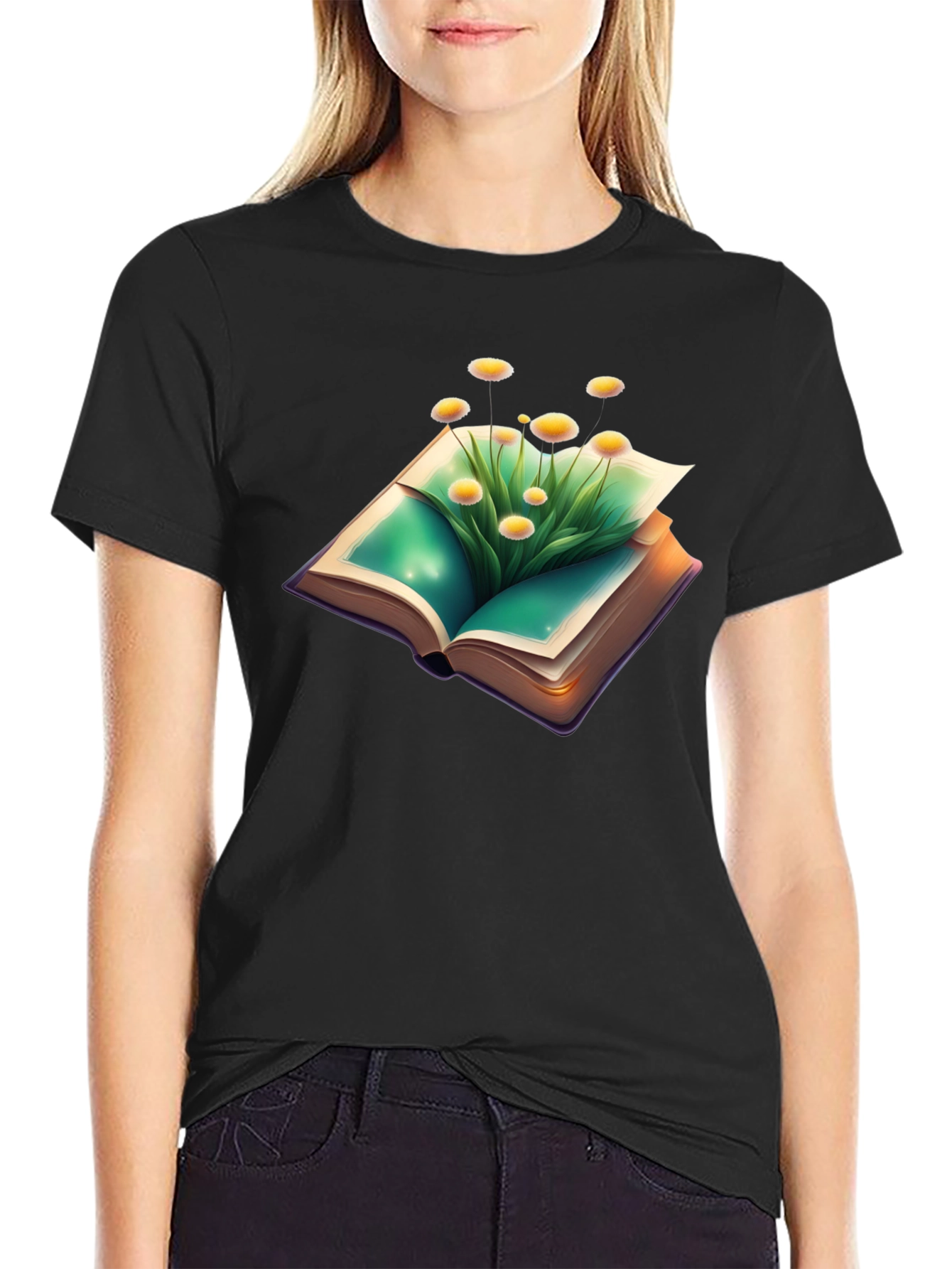 Nature Book T-Shirt - Floral Fantasy Tee