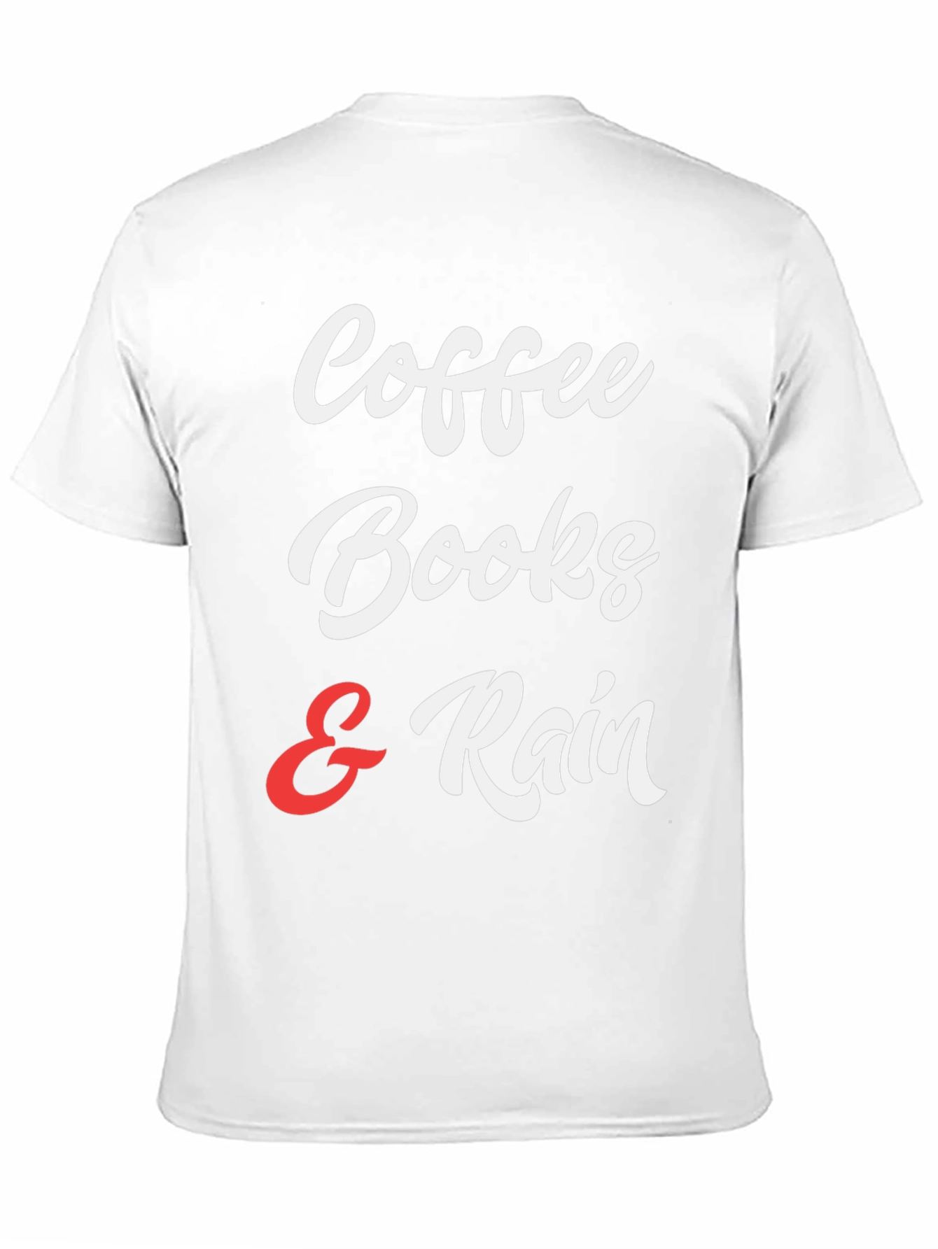 Coffee Books & Rain Graphic T-Shirt