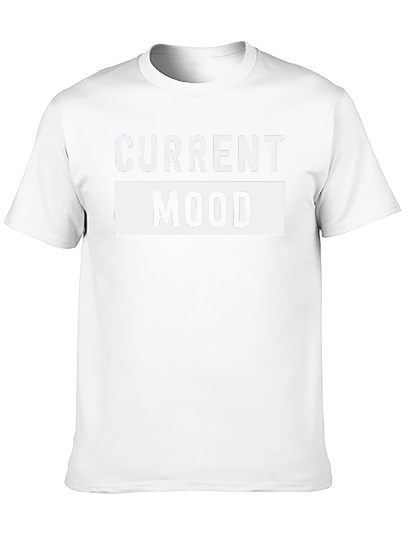Current Mood Graphic Tee - Casual Black T-Shirt