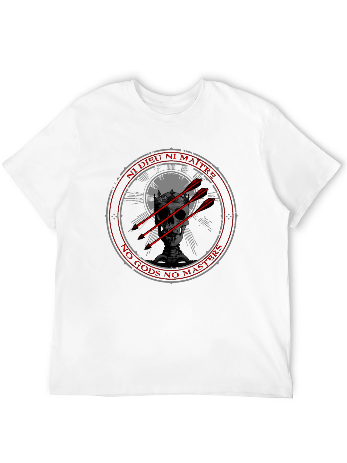 Edgy No Gods No Masters Graphic Tee