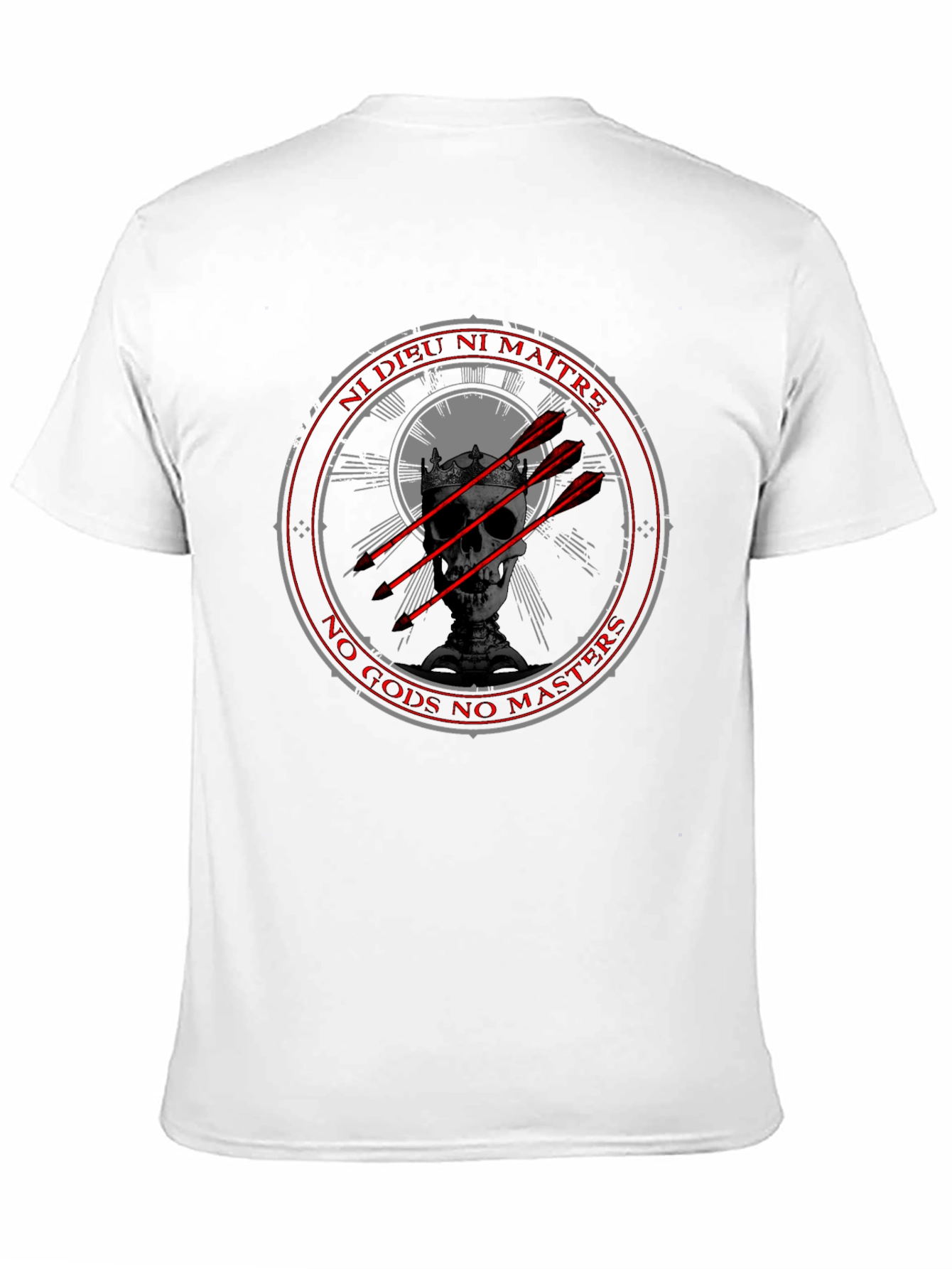 Edgy No Gods No Masters Graphic Tee
