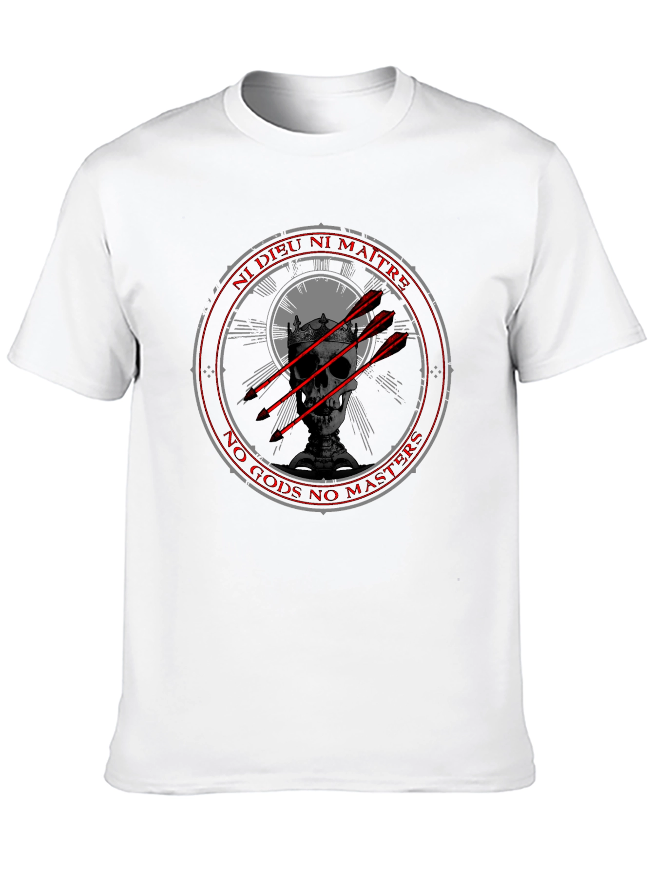Edgy No Gods No Masters Graphic Tee