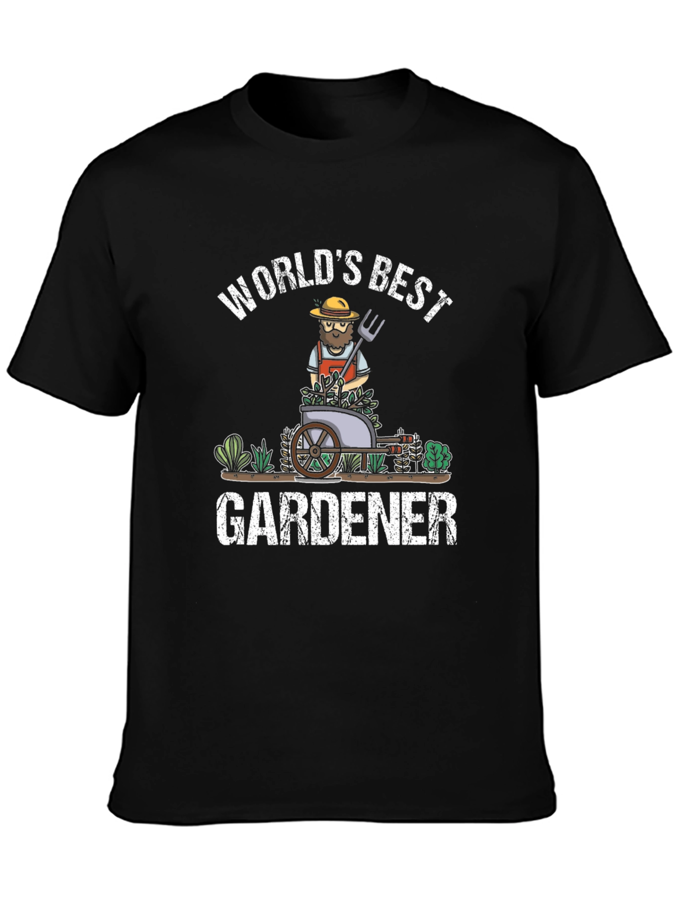Worlds Best Gardener T-Shirt - Black