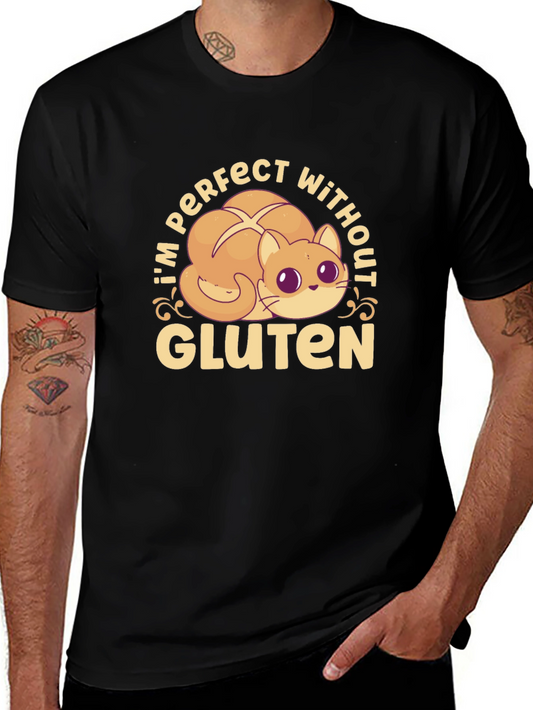 Gluten-Free Kitty Cat T-Shirt - Perfect Without Gluten