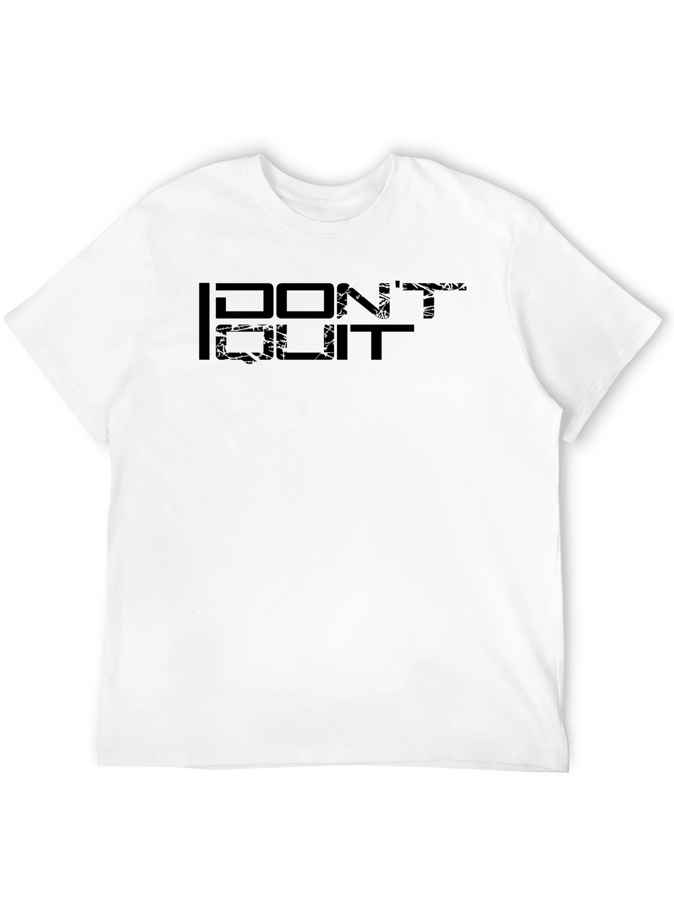 Dont Quit Black Graphic T-Shirt