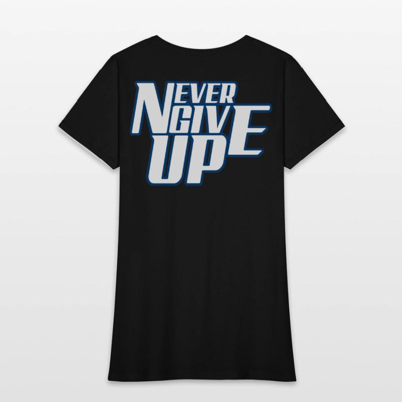 Never Give Up_Gombino Fitness Black Border