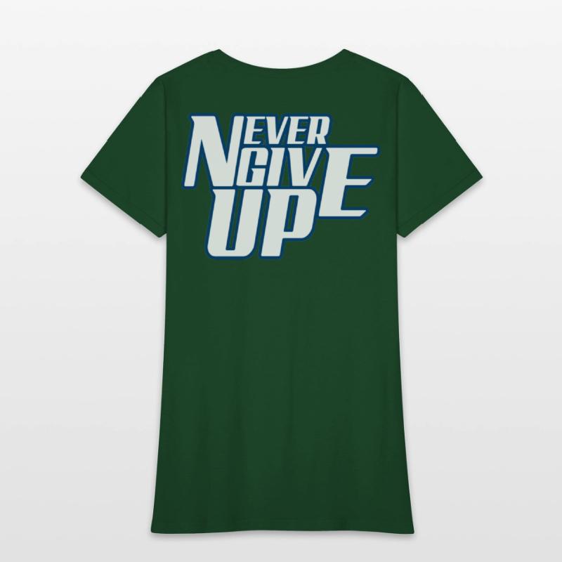 Never Give Up_Gombino Fitness Black Border