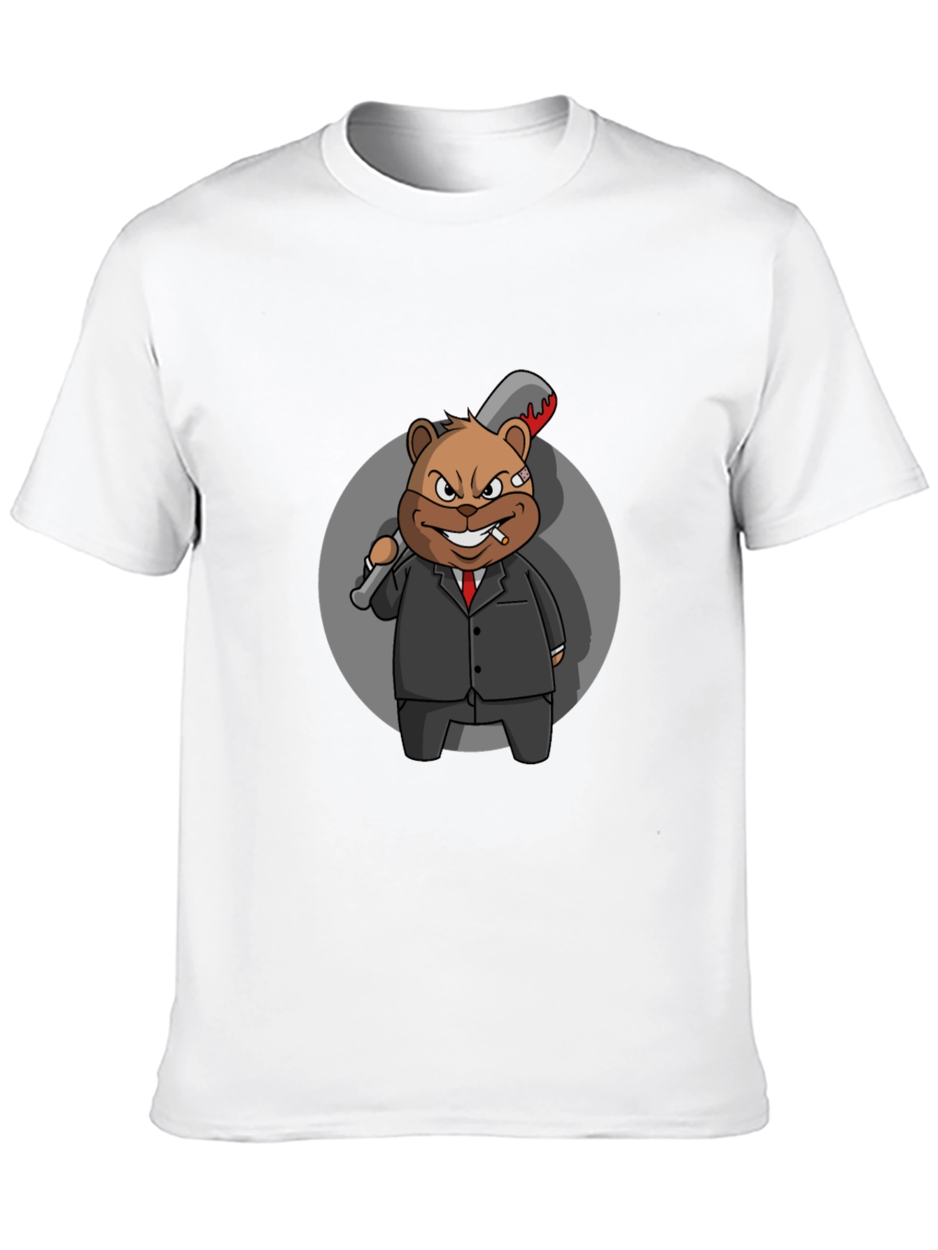 Gangster Bear Graphic T-Shirt