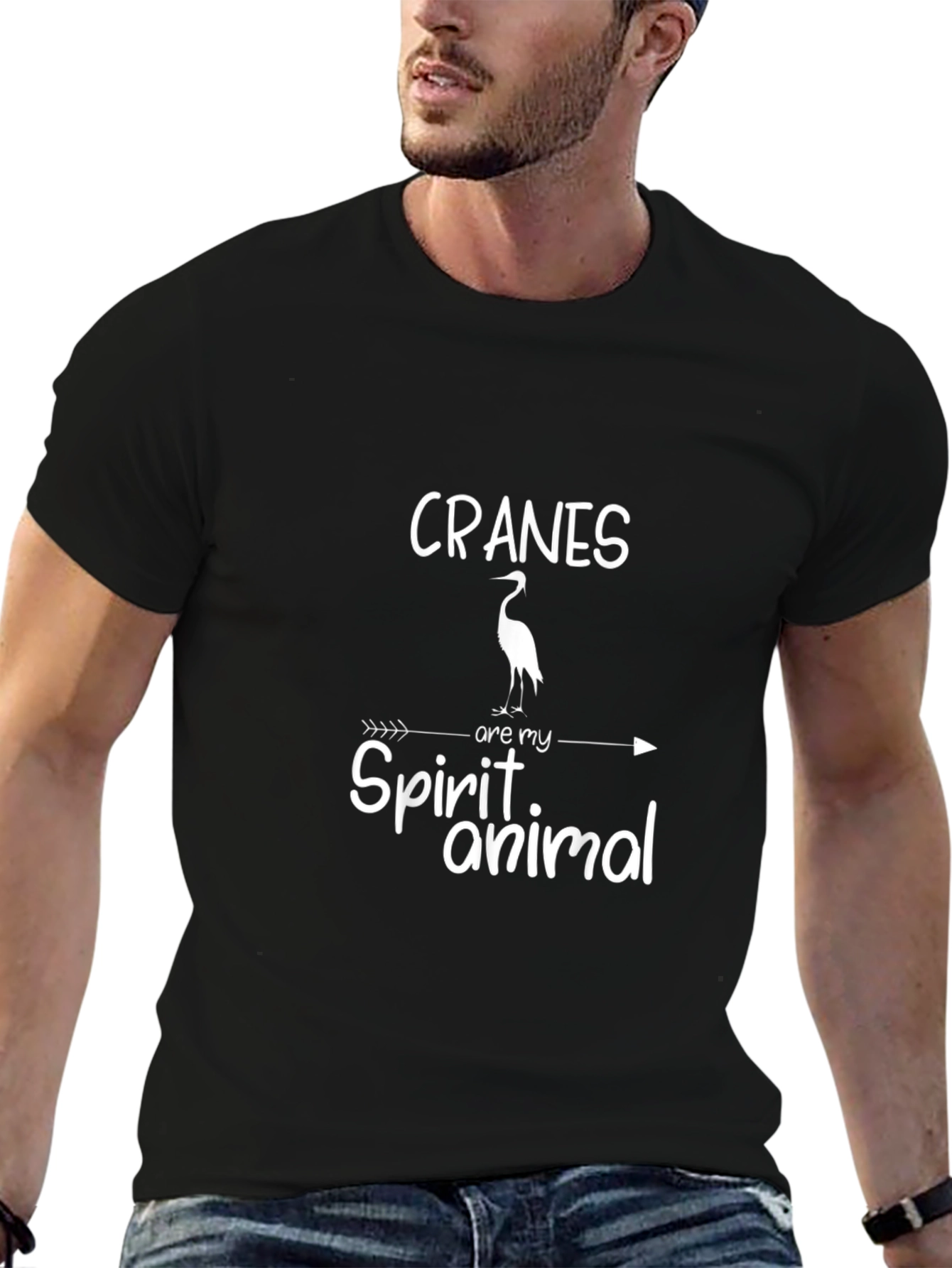 Cranes Are My Spirit Animal Graphic T-Shirt