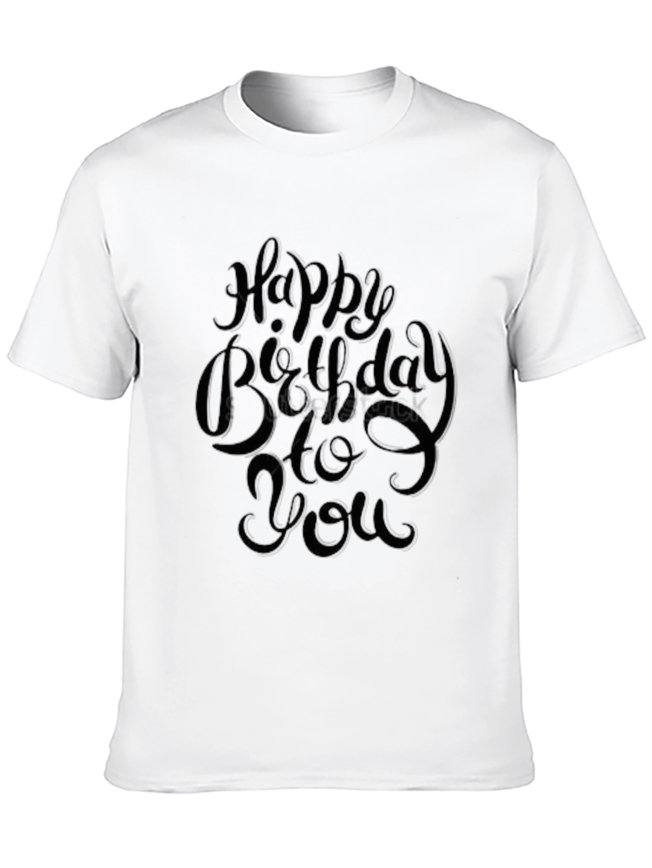 Happy Birthday To You Black Graphic Tee