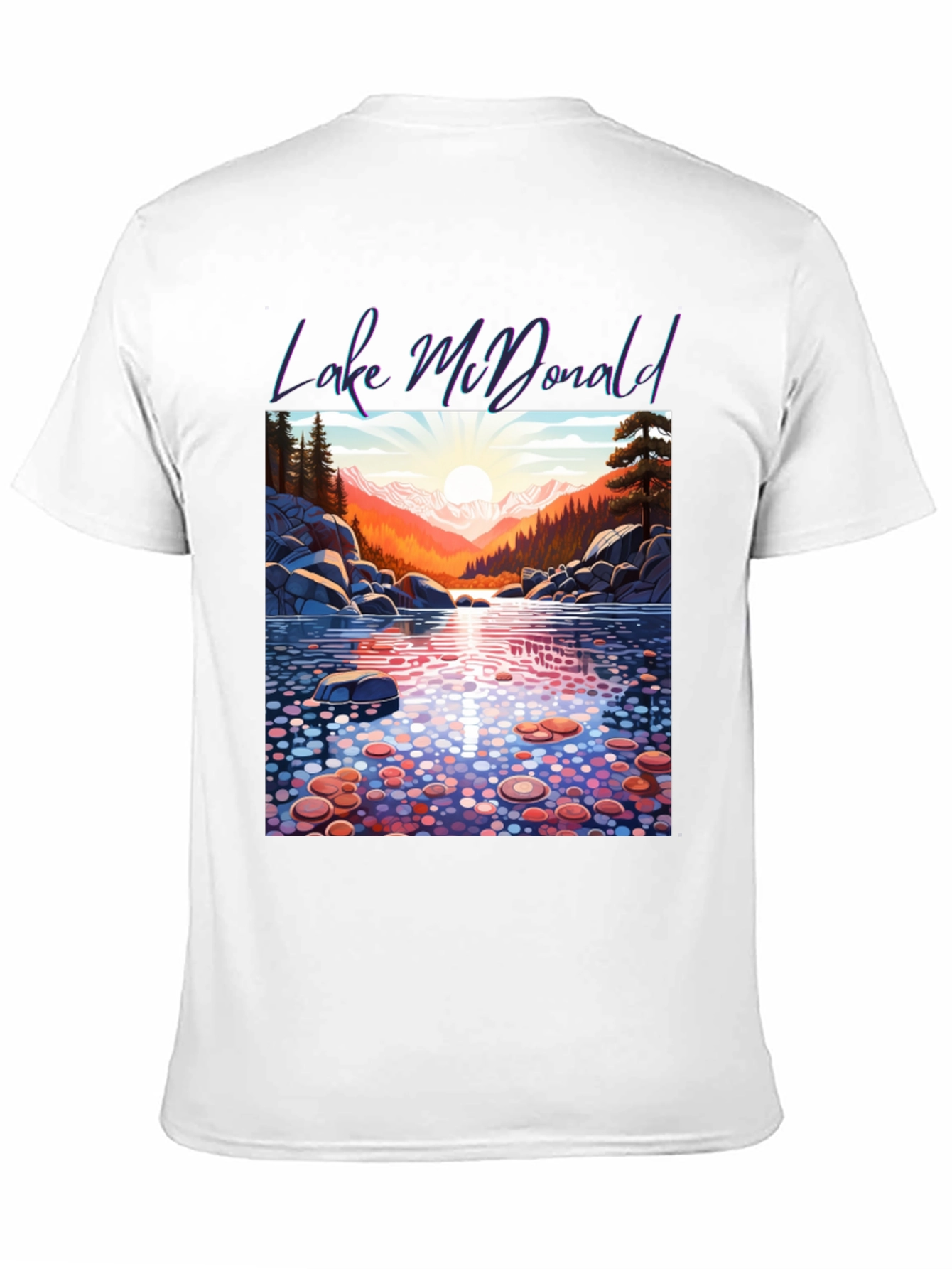 Lake McDonald Graphic Tee - Nature Inspired T-Shirt
