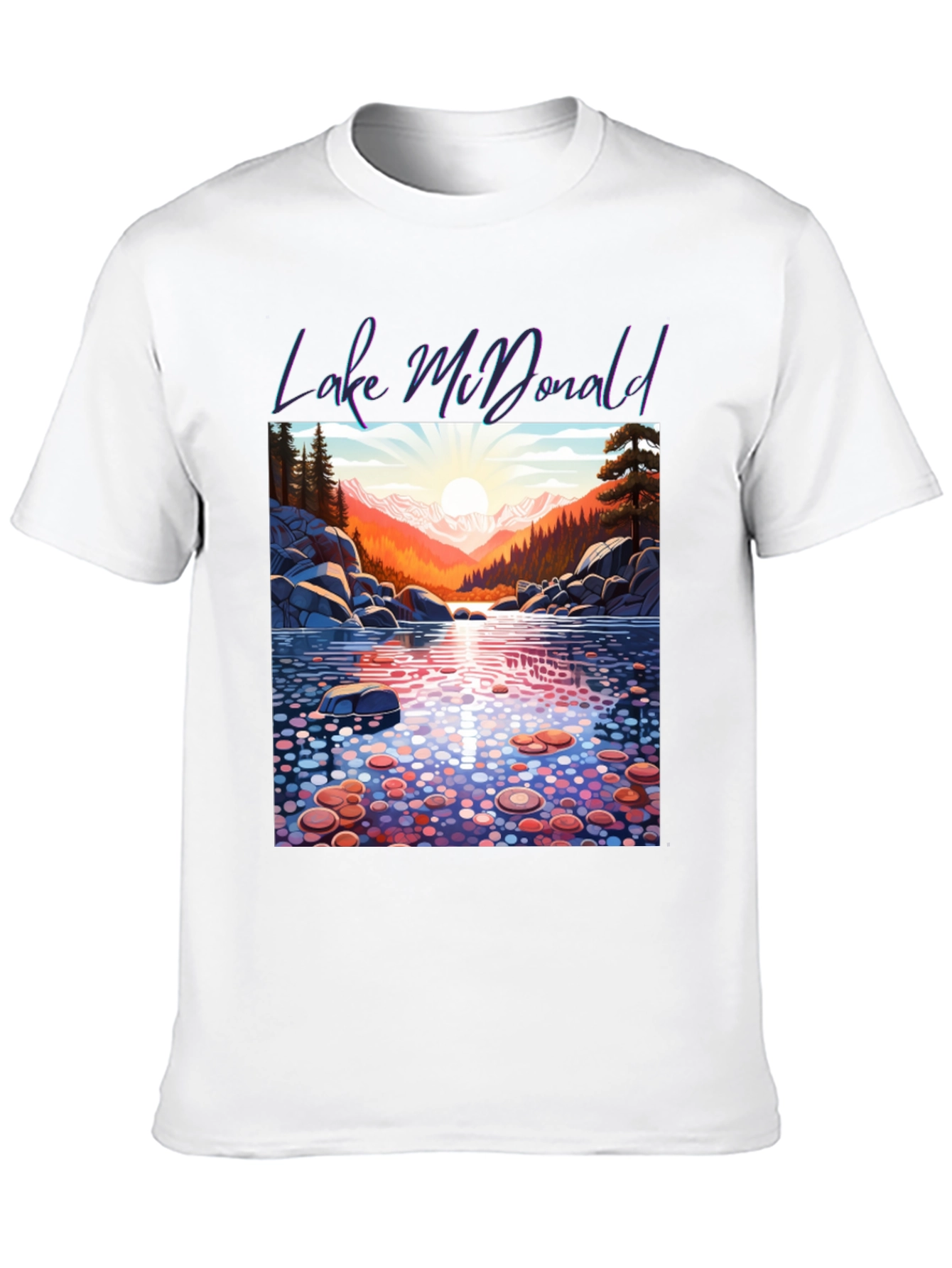 Lake McDonald Graphic Tee - Nature Inspired T-Shirt