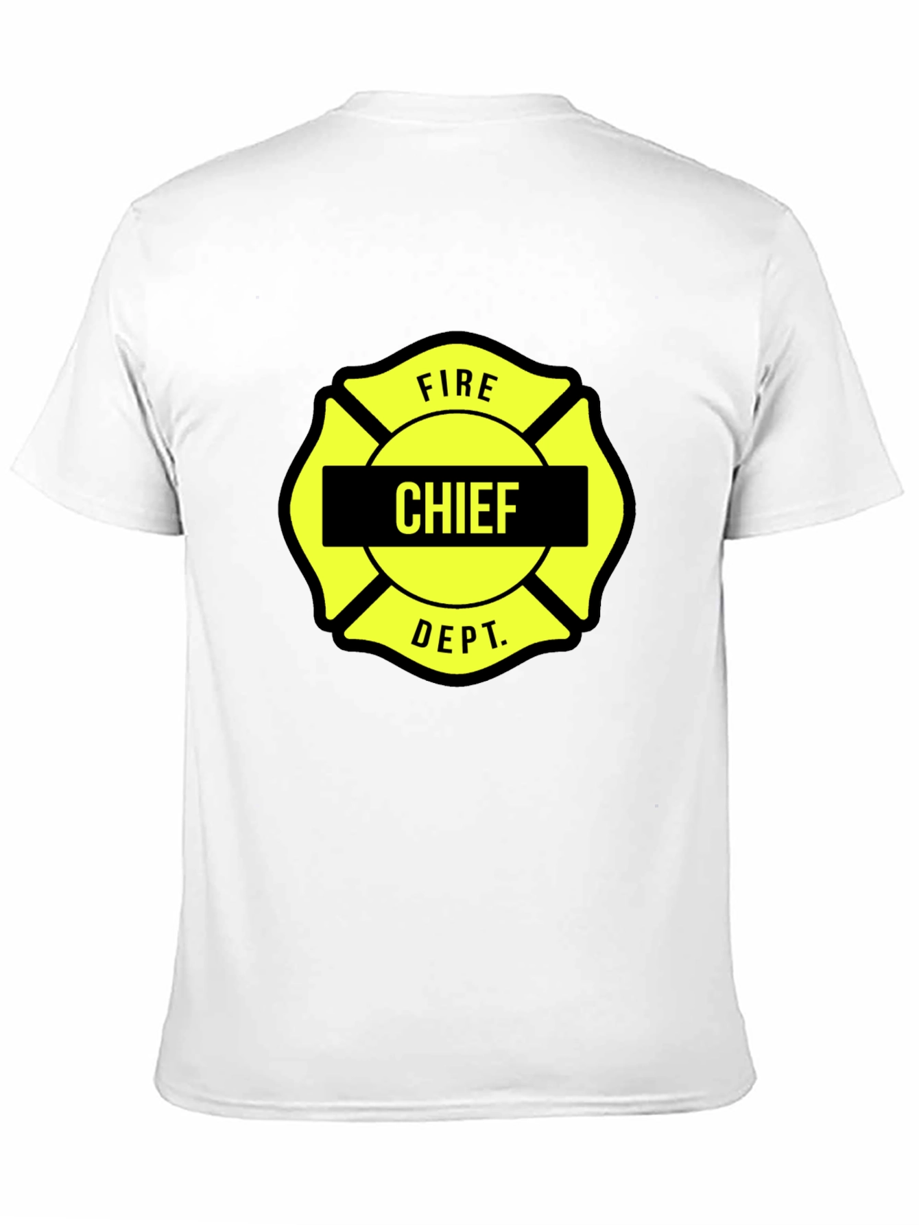 Fire Chief Maltese Cross Black T-Shirt