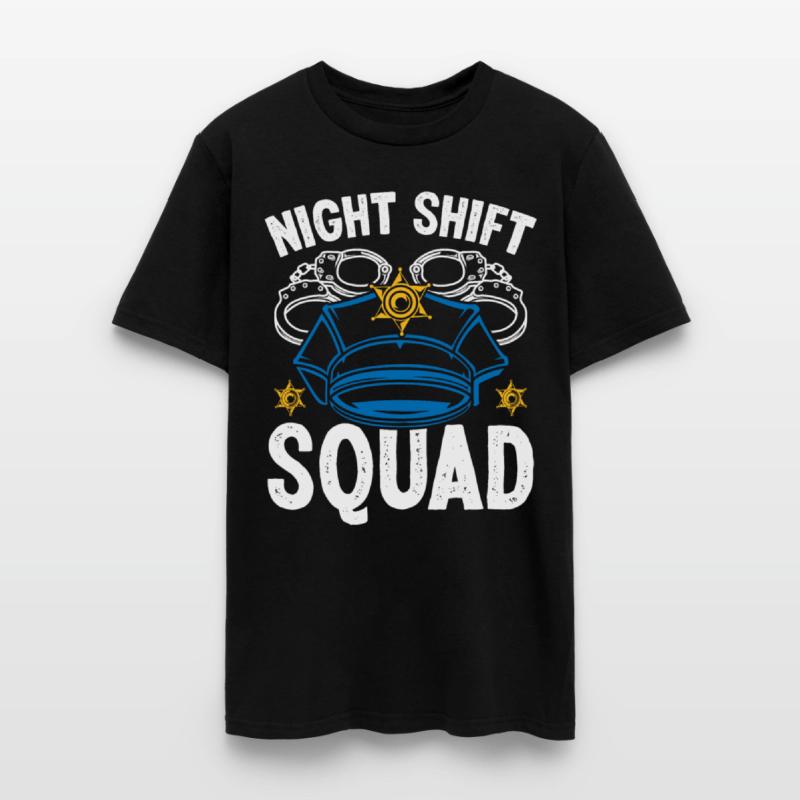 Night Shift Squad Police Officer Funny Policeman