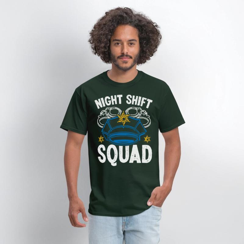 Night Shift Squad Police Officer Funny Policeman