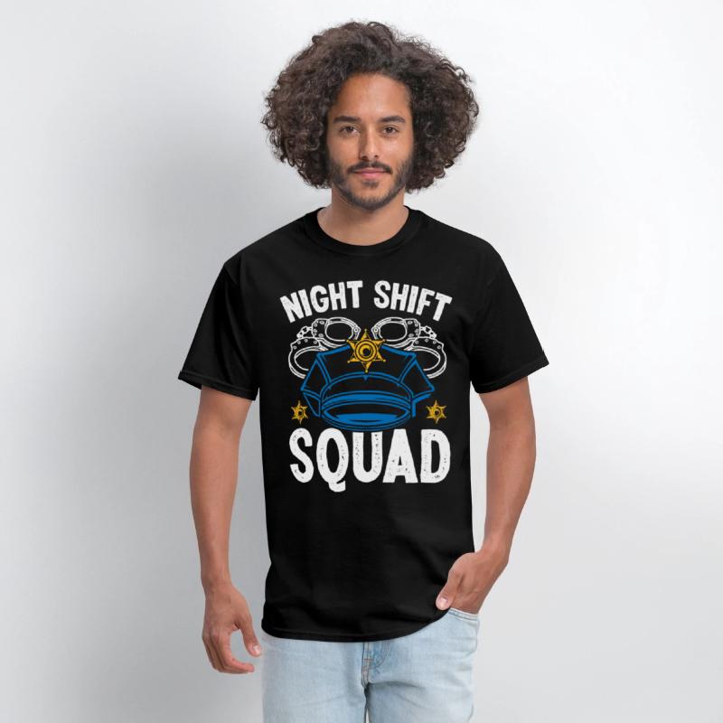Night Shift Squad Police Officer Funny Policeman