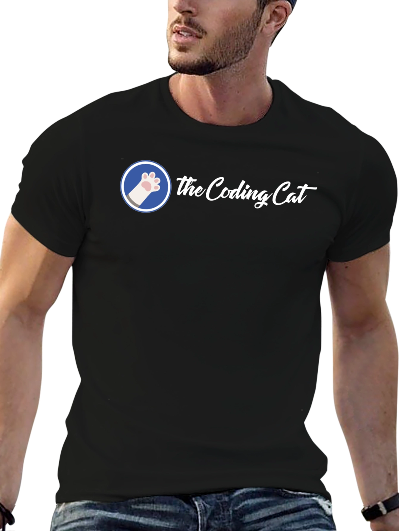 The Coding Cat Graphic Tee - Developer T-Shirt