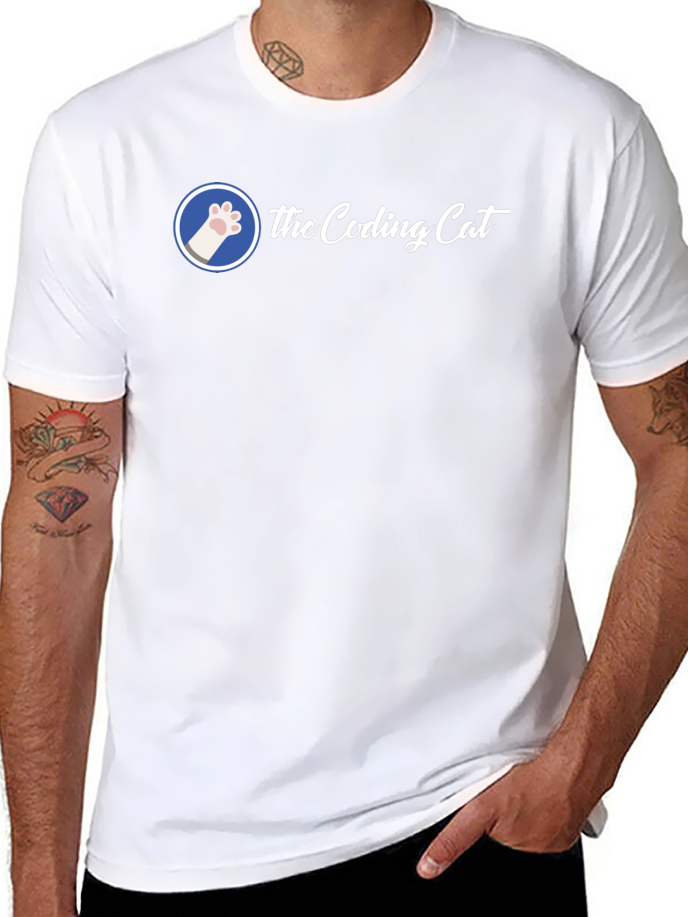 The Coding Cat Graphic Tee - Developer T-Shirt