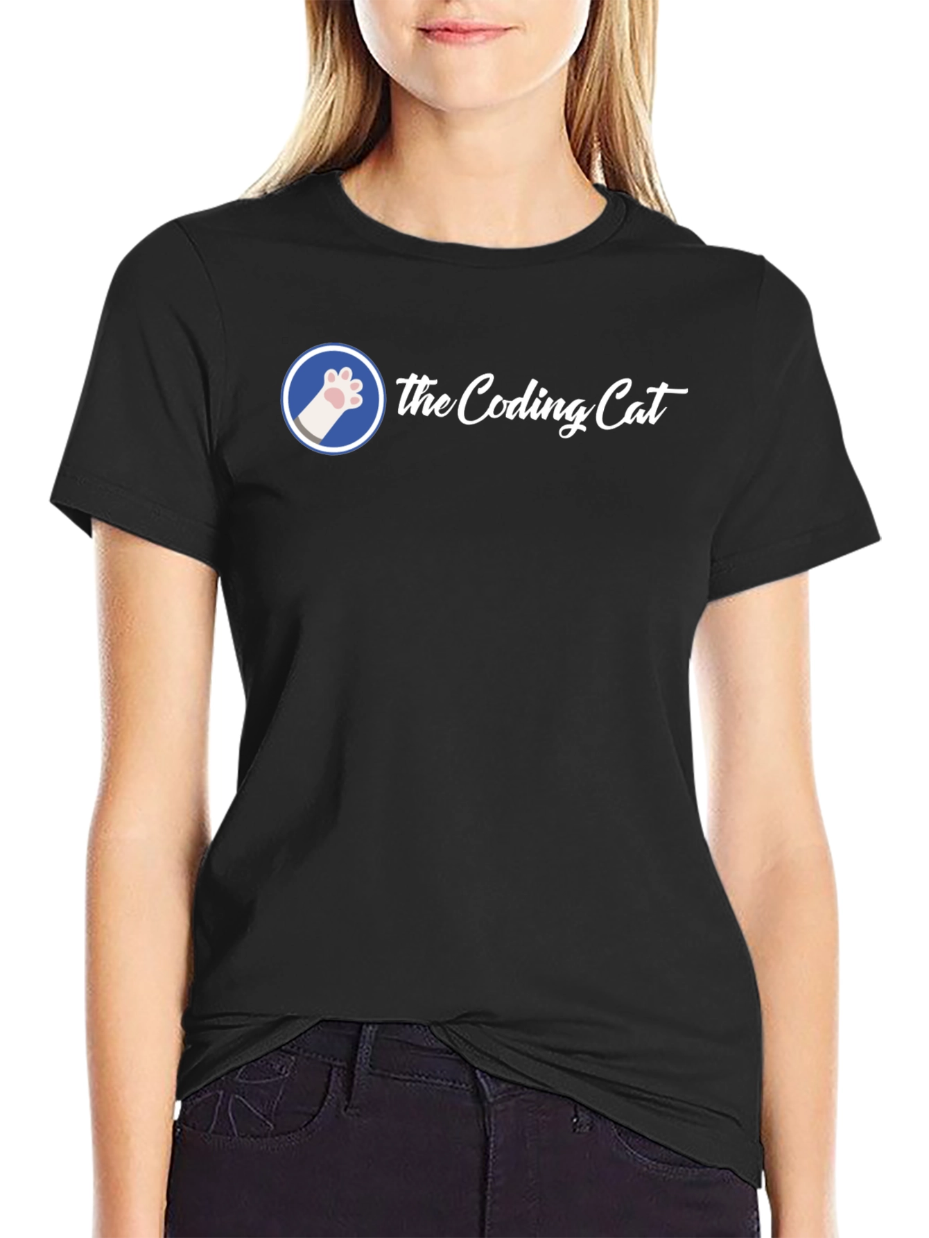 The Coding Cat Graphic Tee - Developer T-Shirt