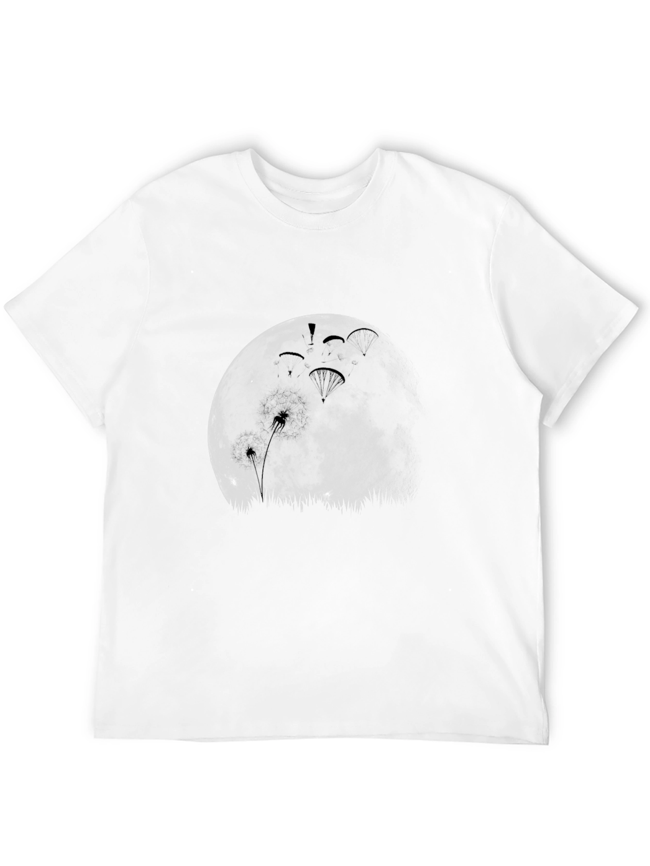 Moonlight Paragliding Black T-Shirt