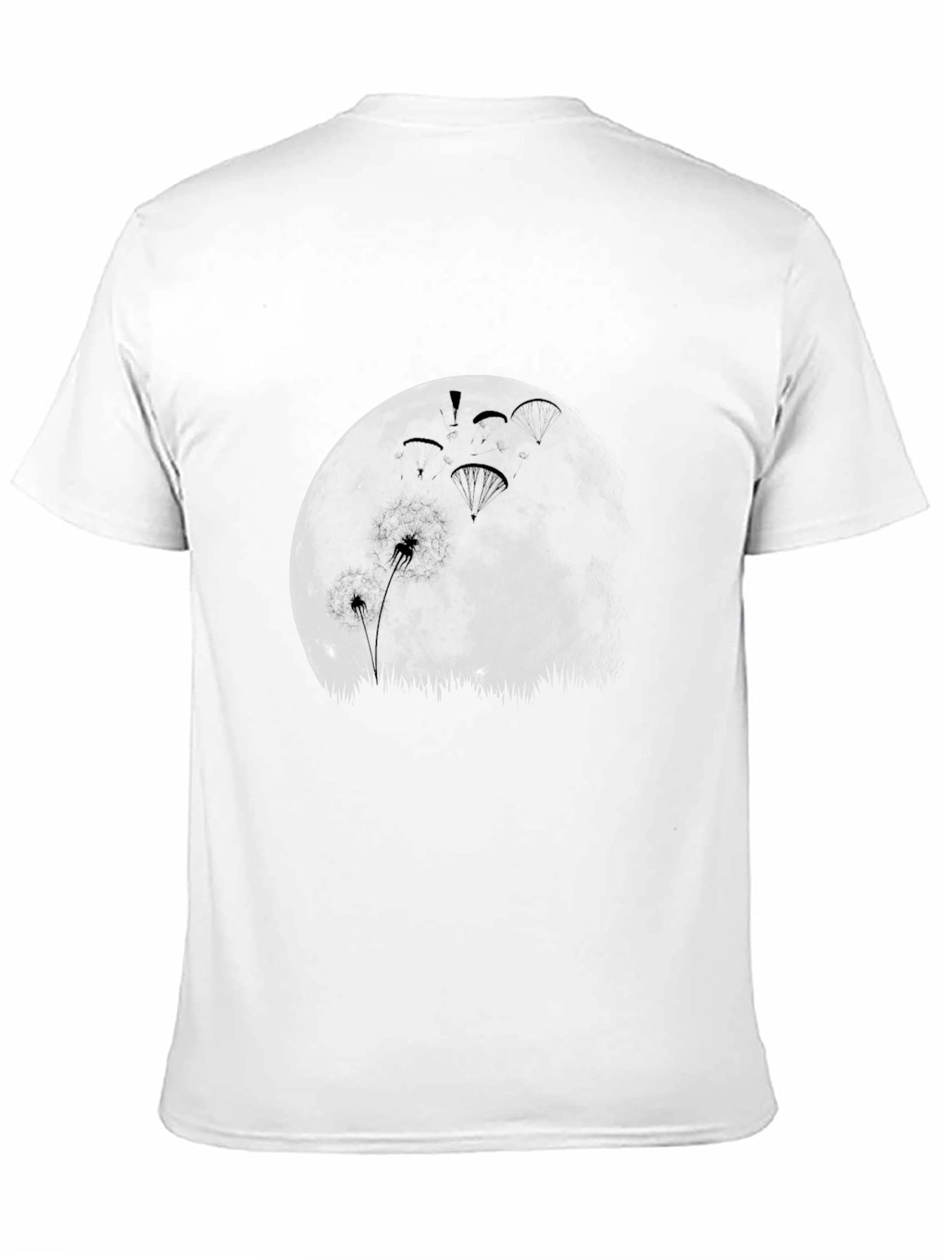 Moonlight Paragliding Black T-Shirt