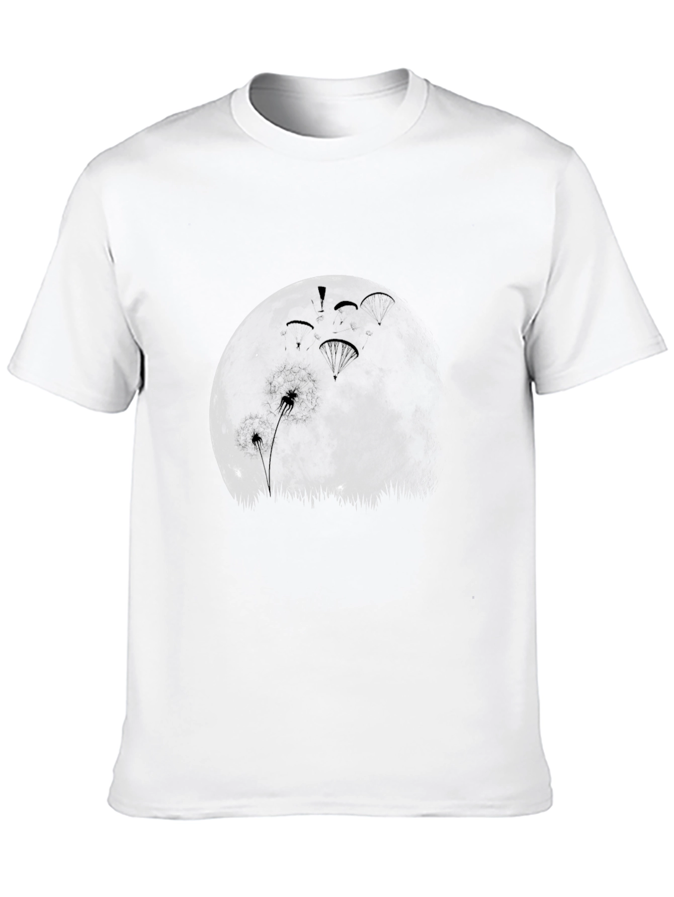 Moonlight Paragliding Black T-Shirt