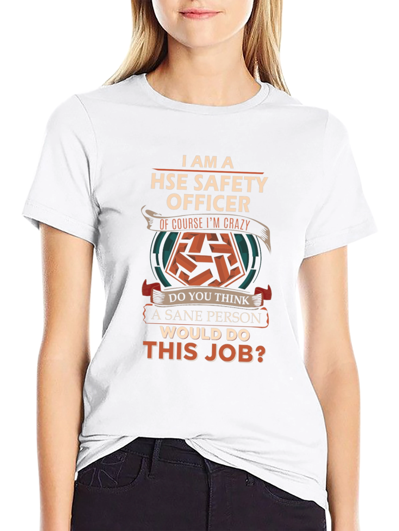 HSE Safety Officer T-Shirt - Crazy Enough to Care!