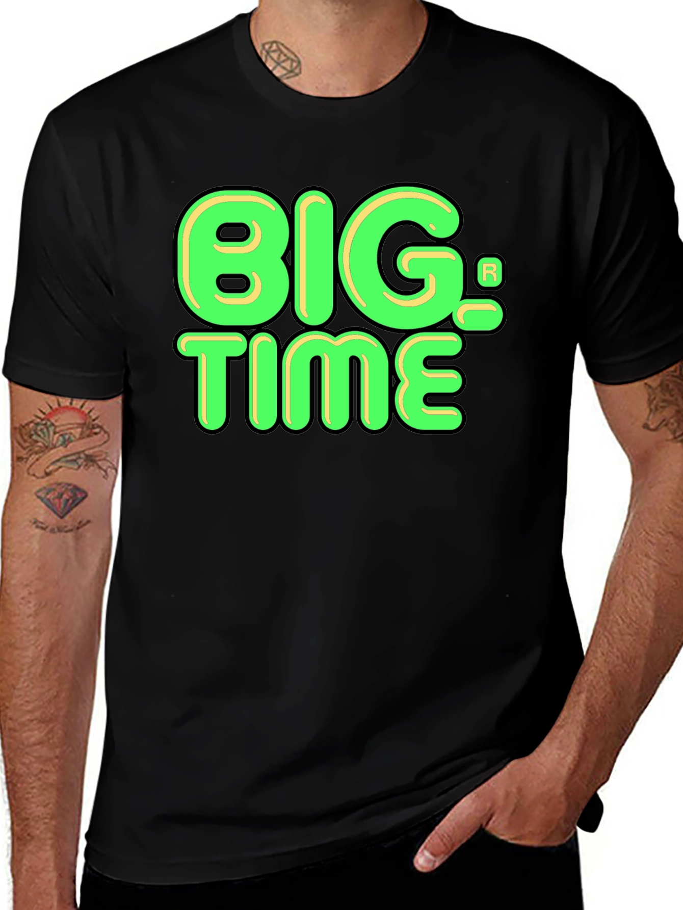 Big Time Black Graphic Tee - Unisex