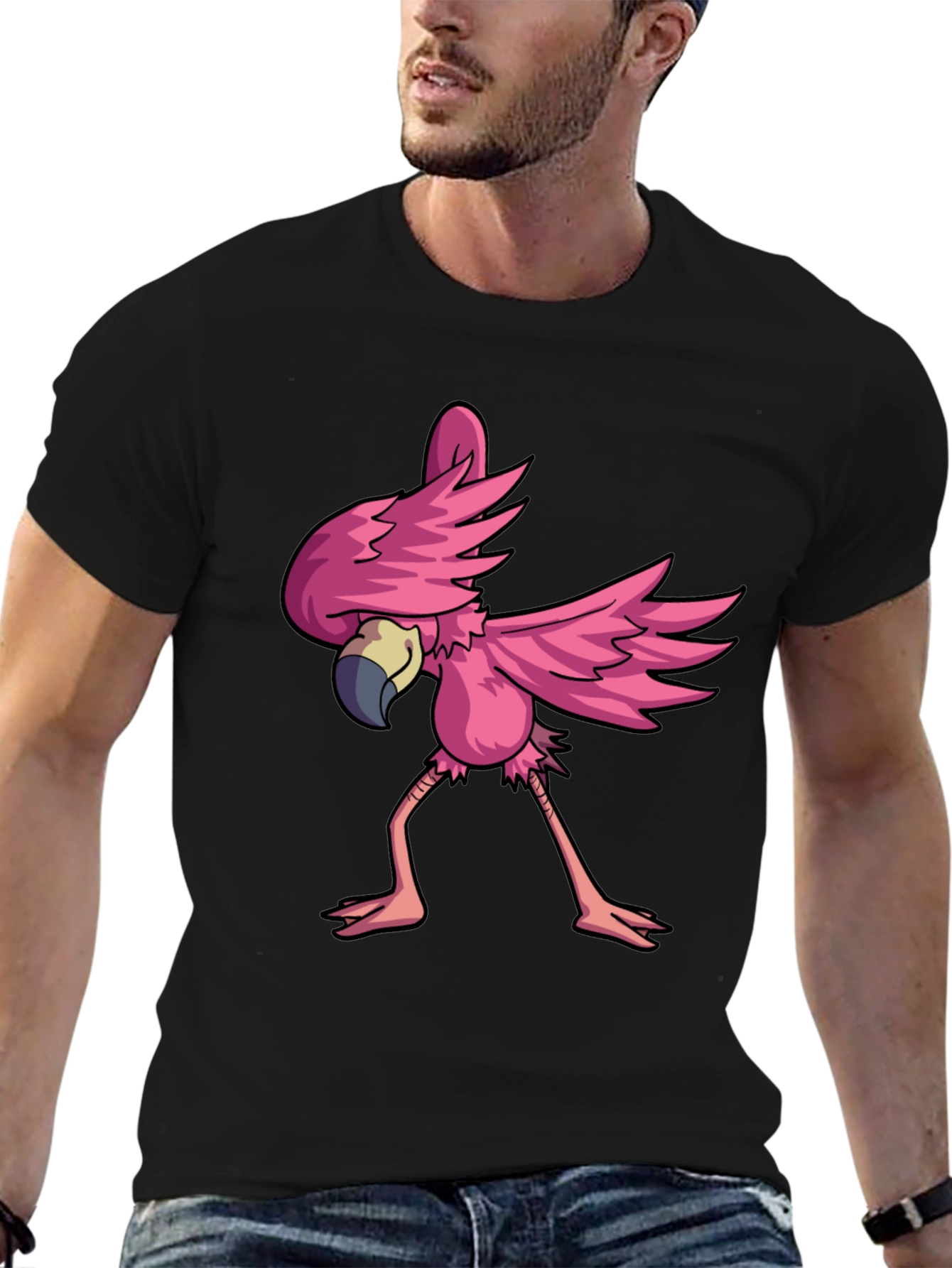 Flamingo Dab T-Shirt - Fun Animal Tee