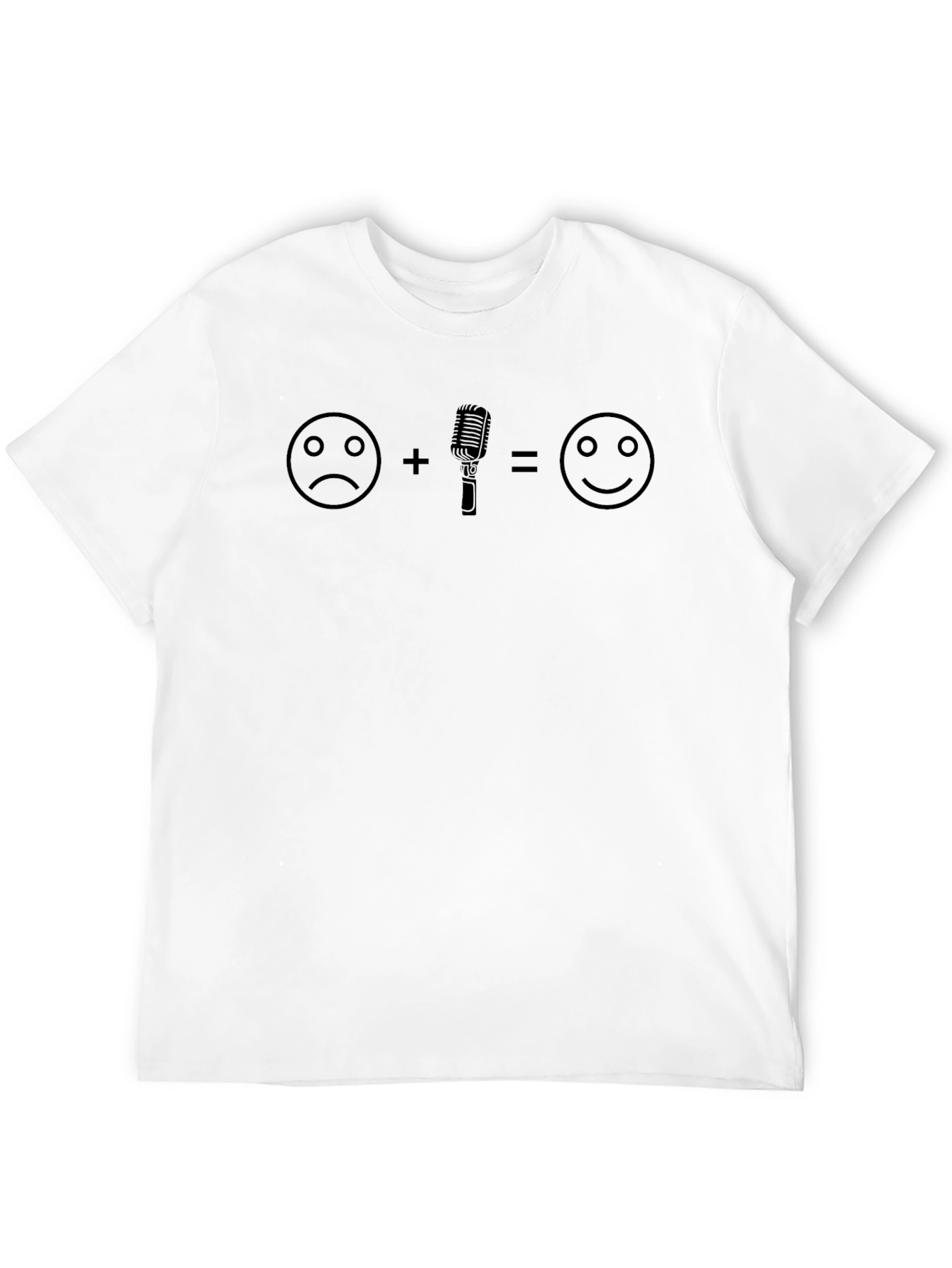 Sad to Happy Microphone T-Shirt